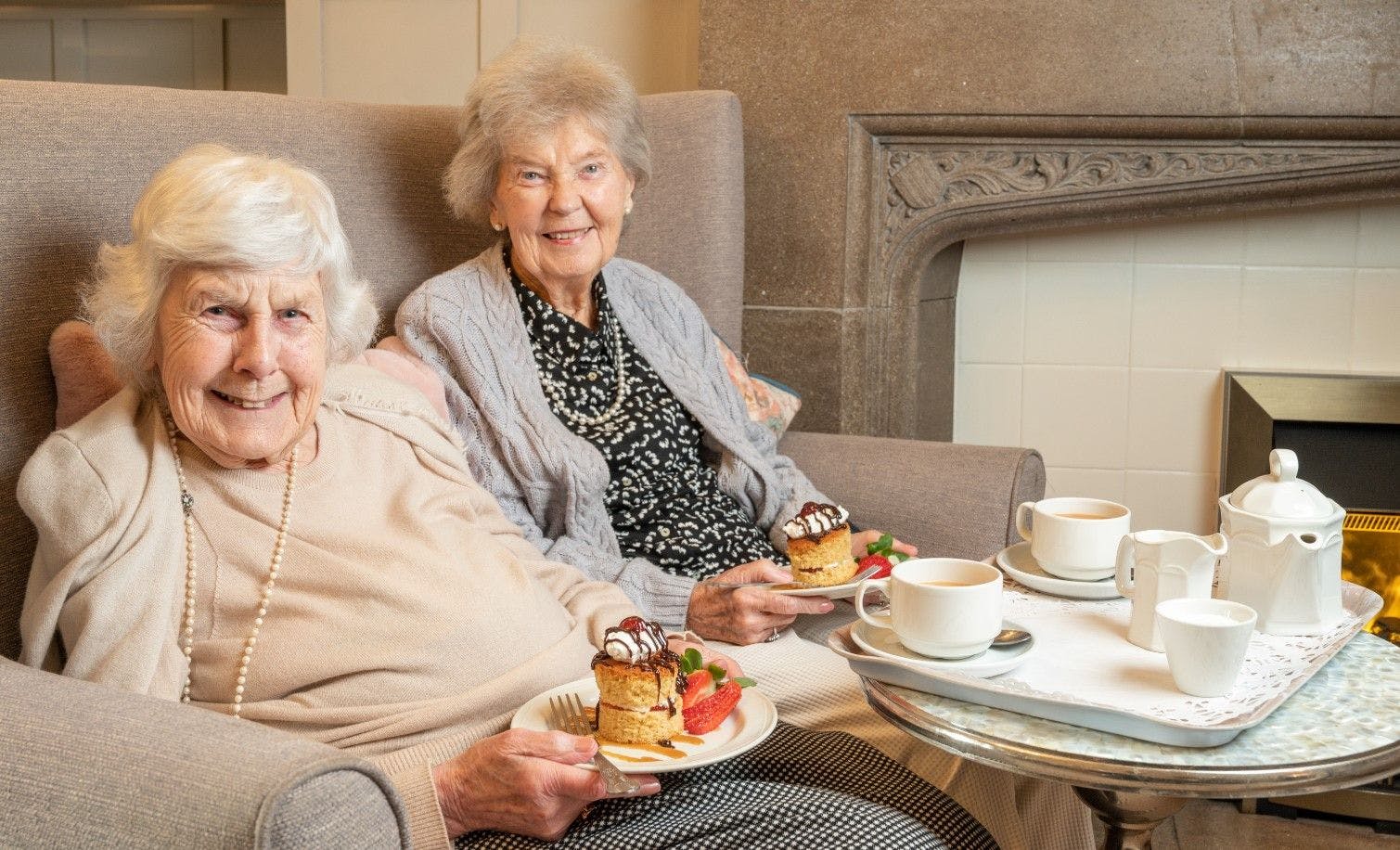 Residents at Walton Manor Care Home in Wakefield, West Yorkshire