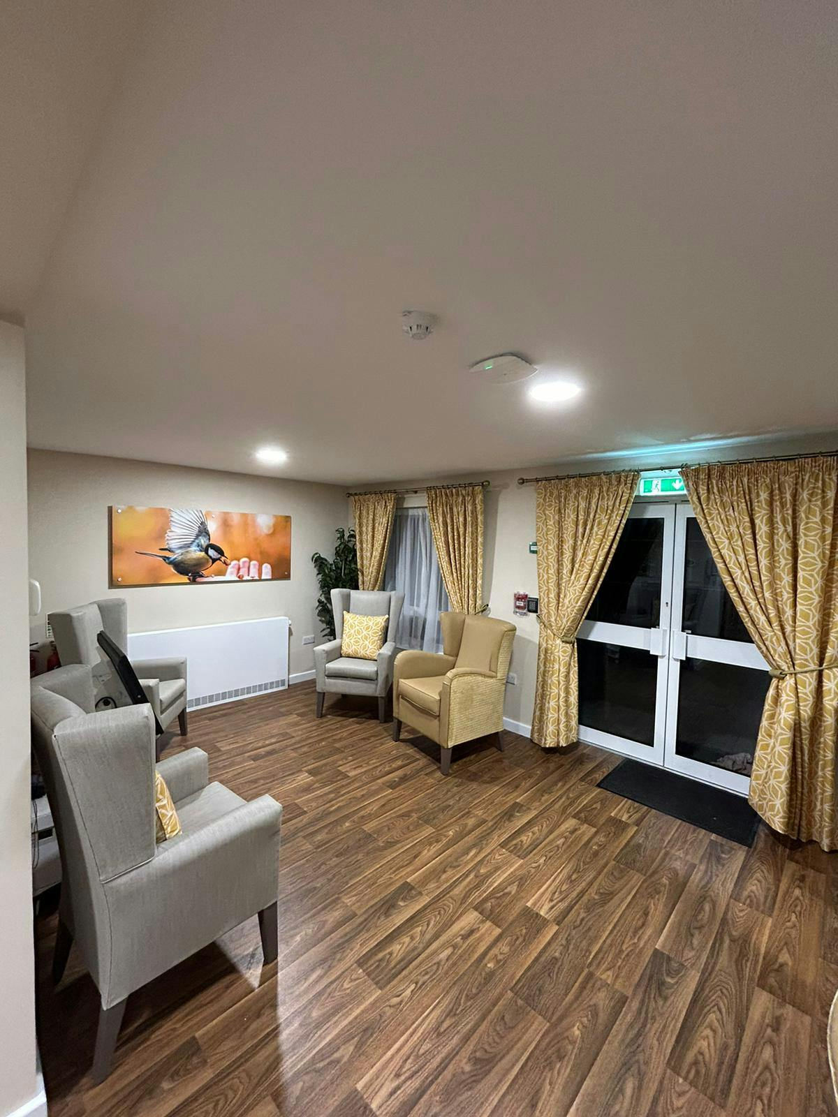 Communal Lounge at Brookside Care Home in Stafford, Staffordshire