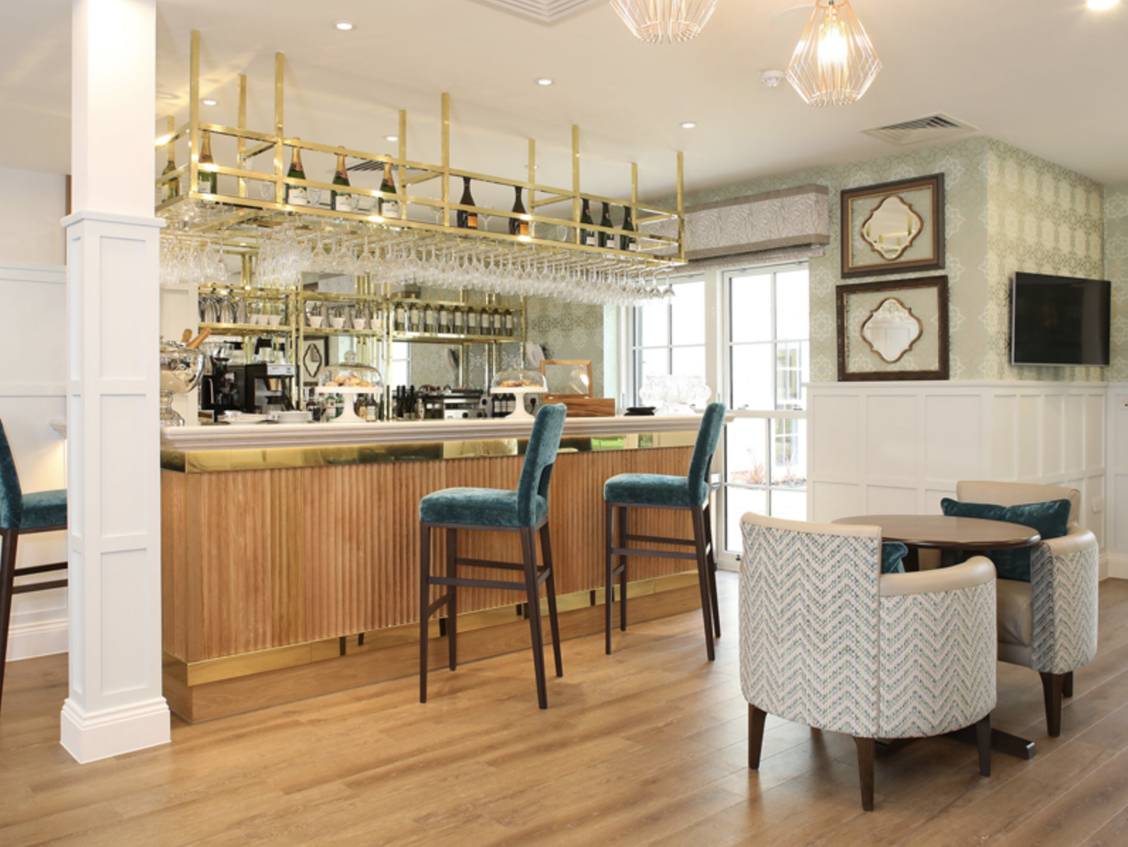 Bar and Bistro of Jubilee House care home in Leamington Spa, West Midlands