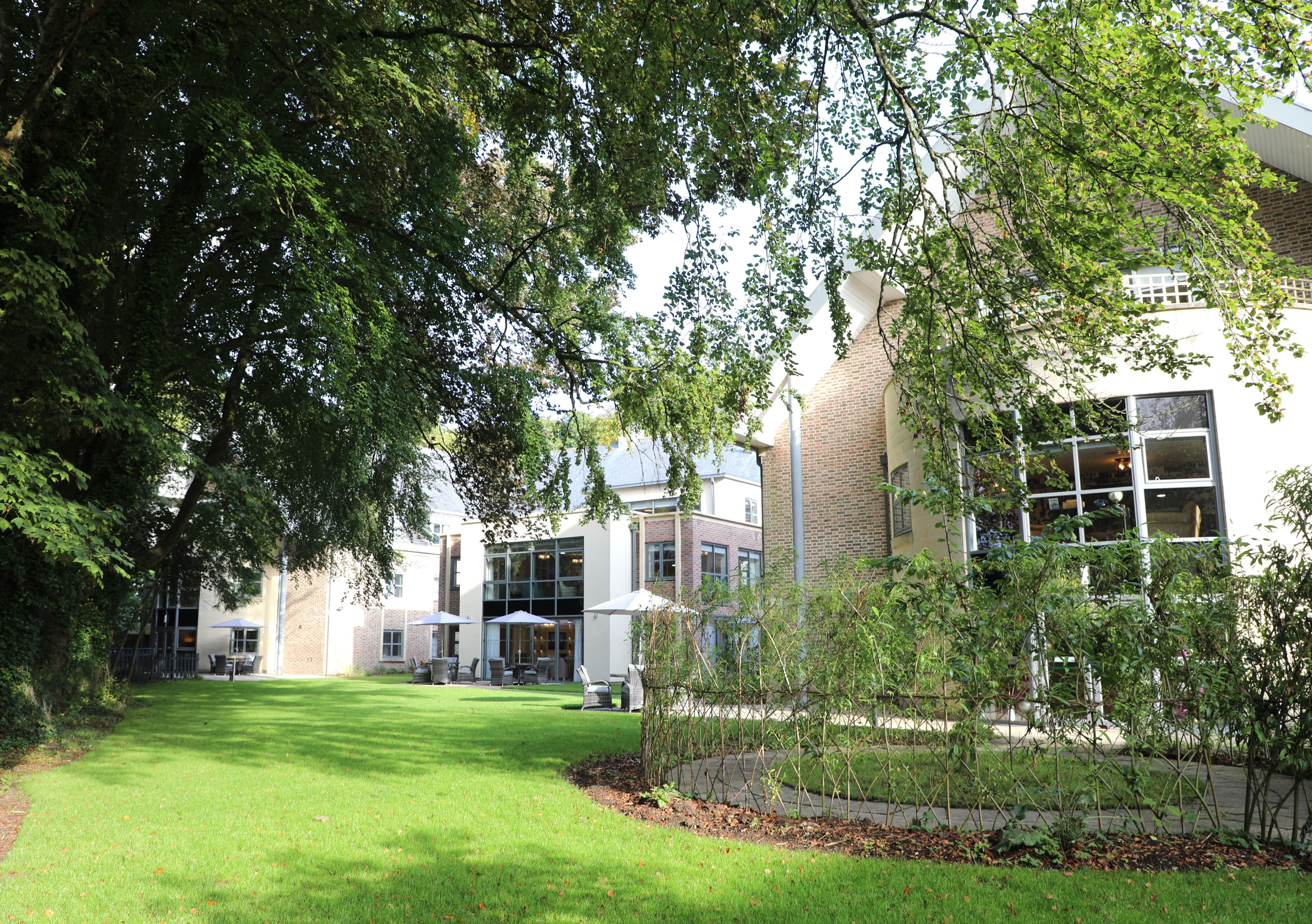 Garden of Selwood Court in Dorchester, Dorset