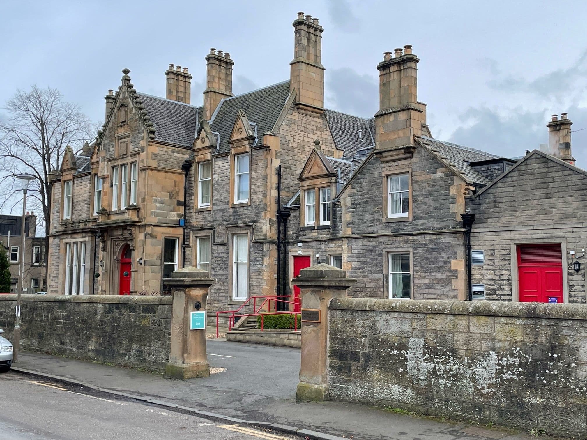 Exterior of Camila House Care in Edinburgh, Scotland