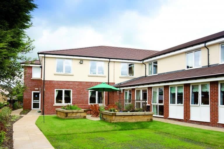 Garden at Bowerfield Court Care Home in Stockport, Greater Manchester