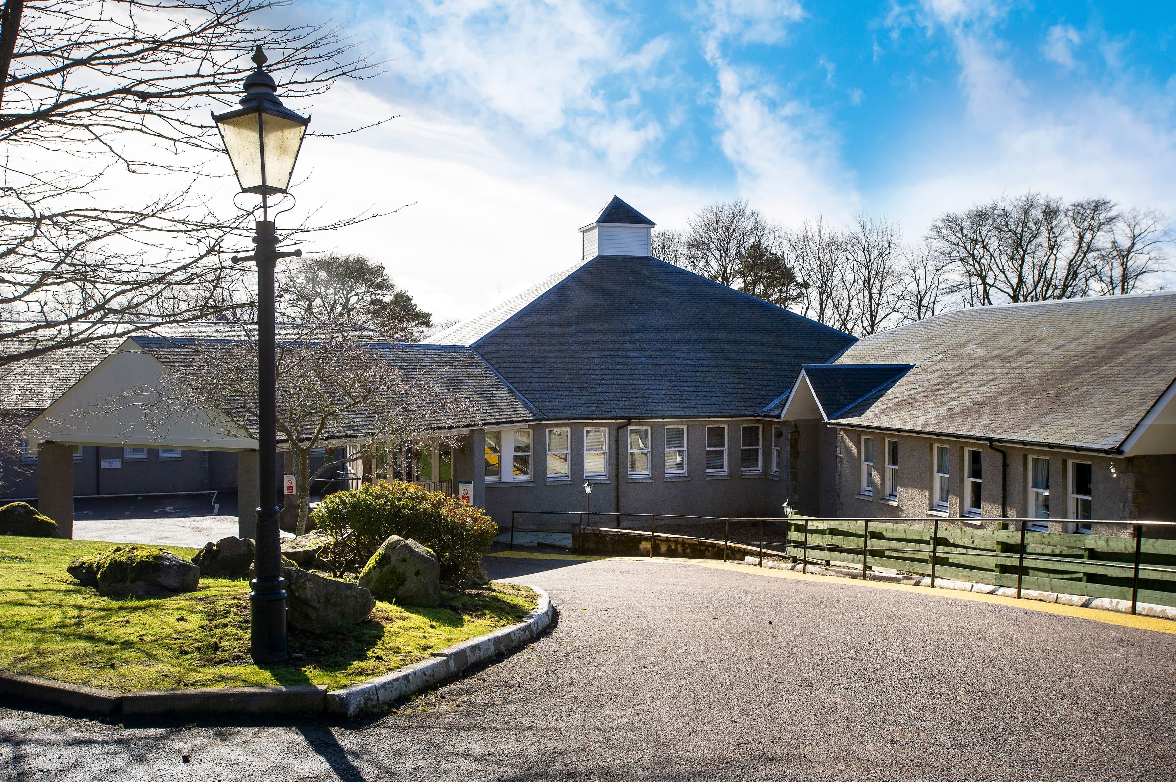 Exterior of Pitcairn Lodge in Westhill, Scotland
