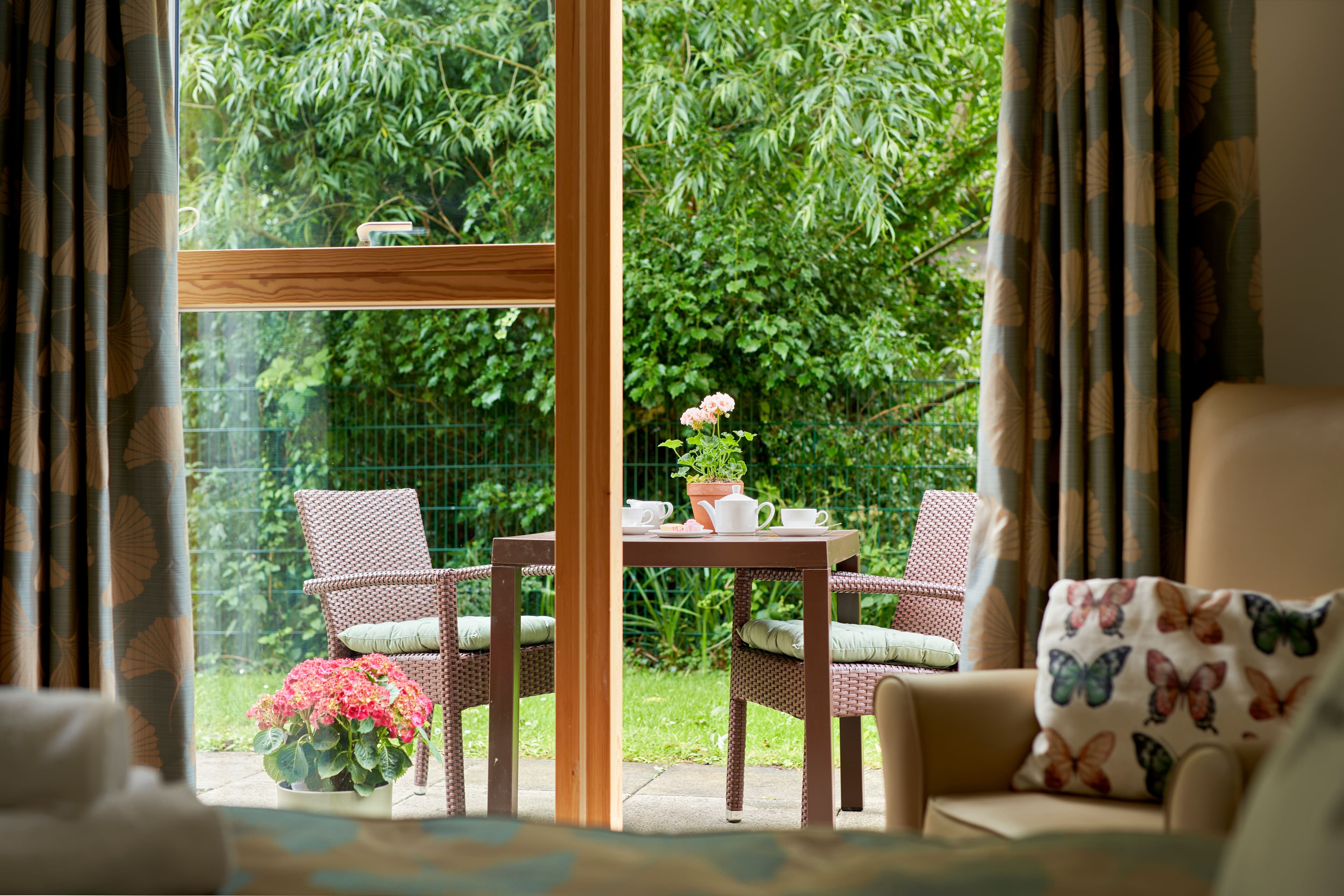 Bedroom of Whittington House Care Home in Cheltenham, Gloucestershire