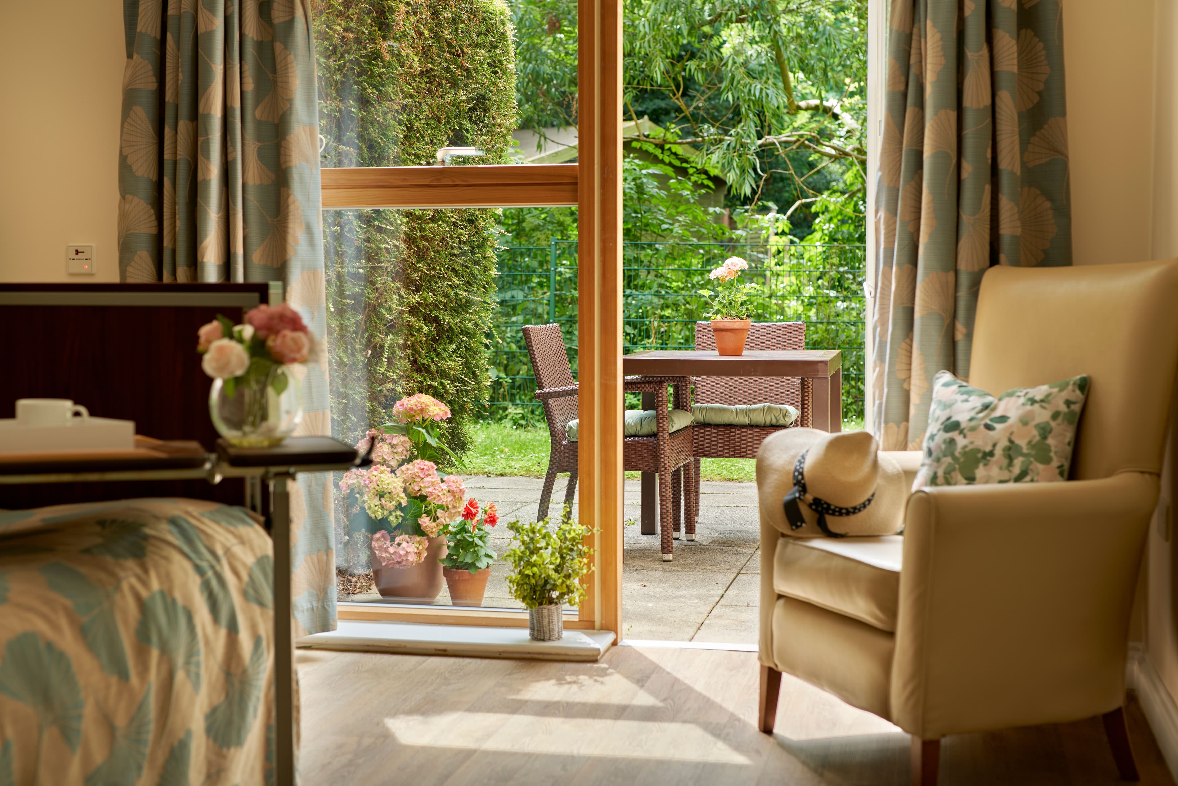 Bedroom of Whittington House Care Home in Cheltenham, Gloucestershire