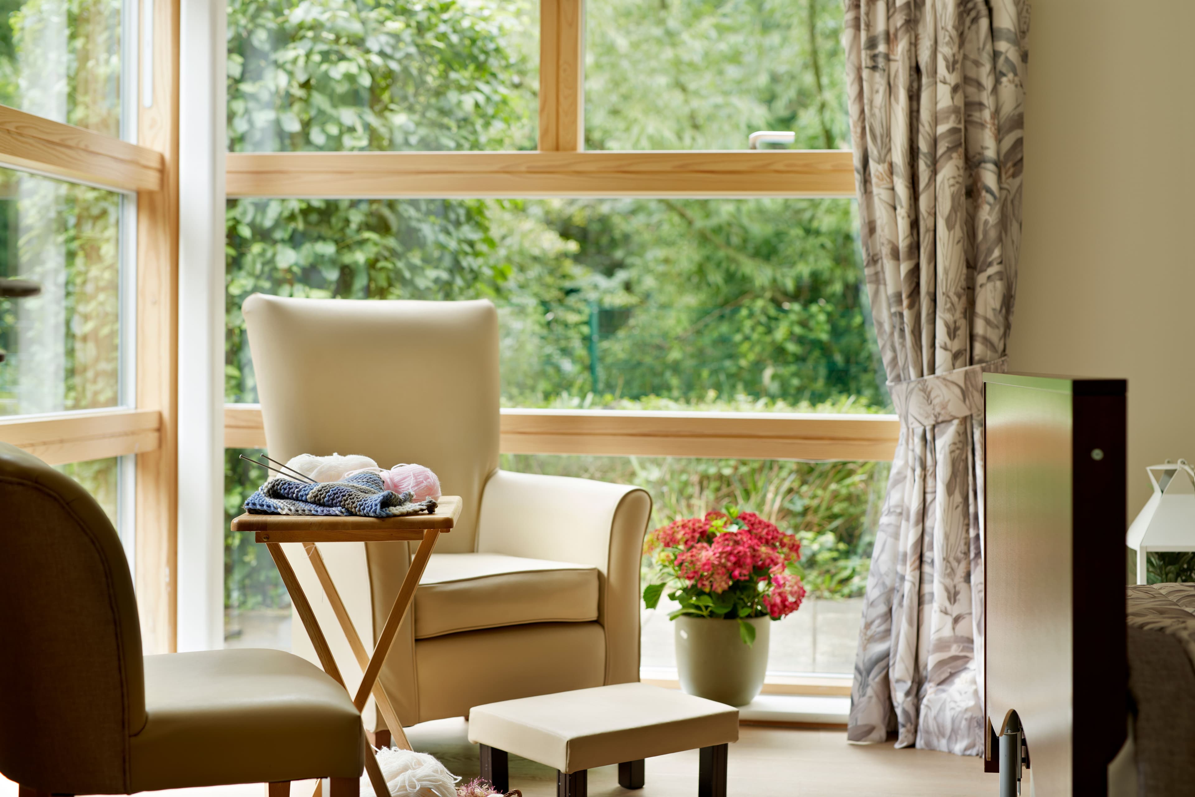 Bedroom of Whittington House Care Home in Cheltenham, Gloucestershire