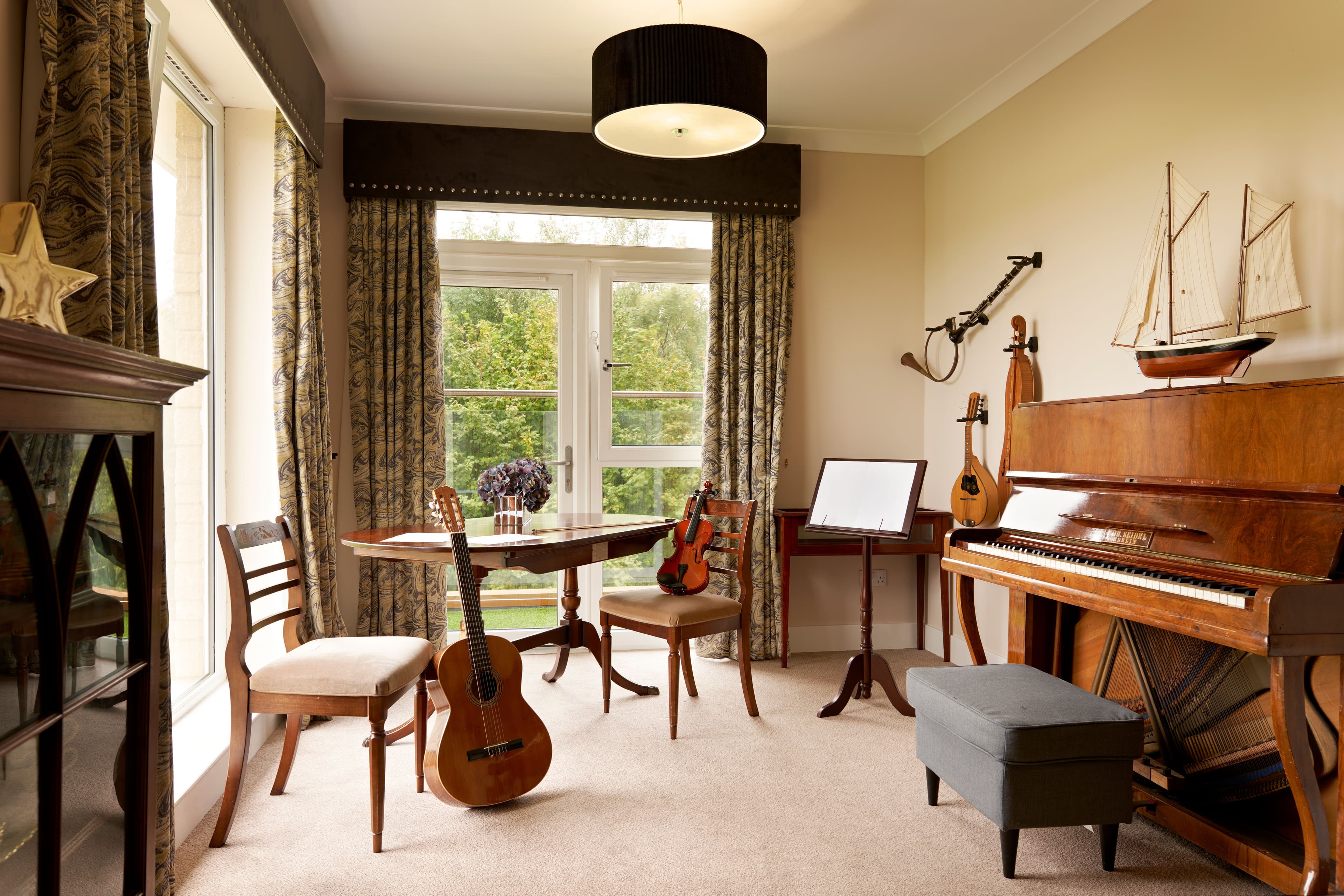 Lounge of The Manor care home in Meggetgate, Edinburgh