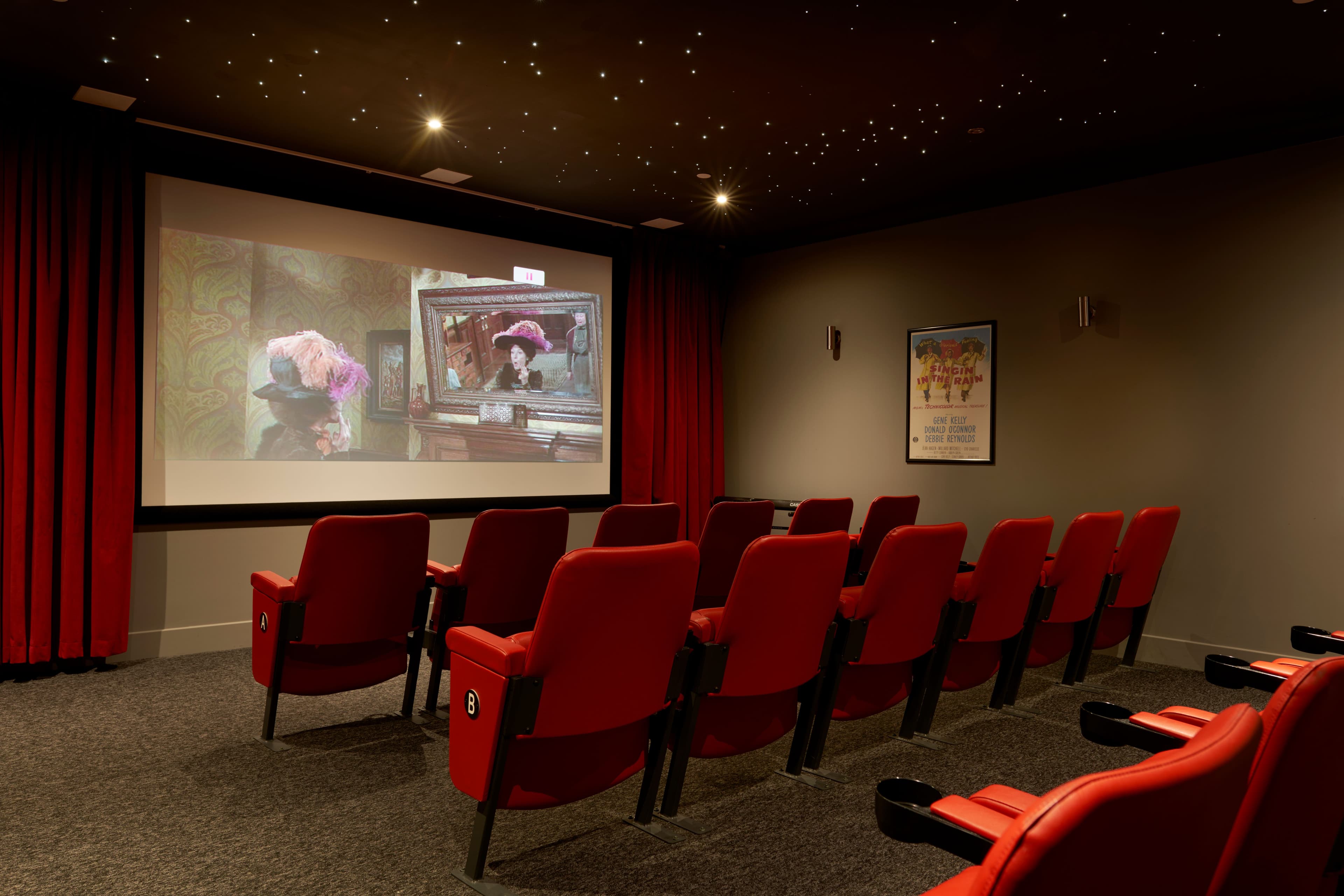 Cinema of The Manor care home in Meggetgate, Edinburgh