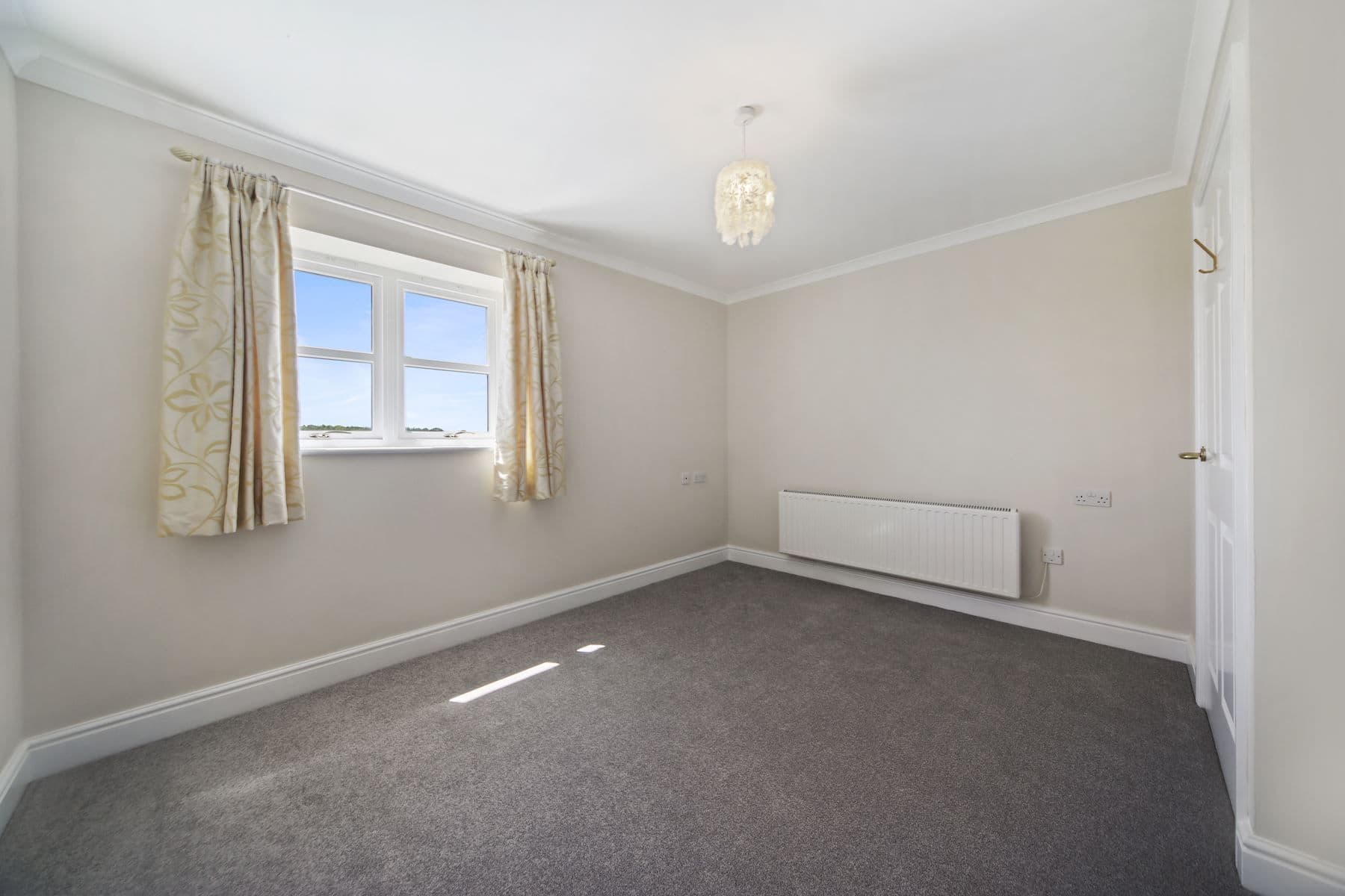 Bedroom at Roseland Parc Retirement Apartment in Cornwall, South West England