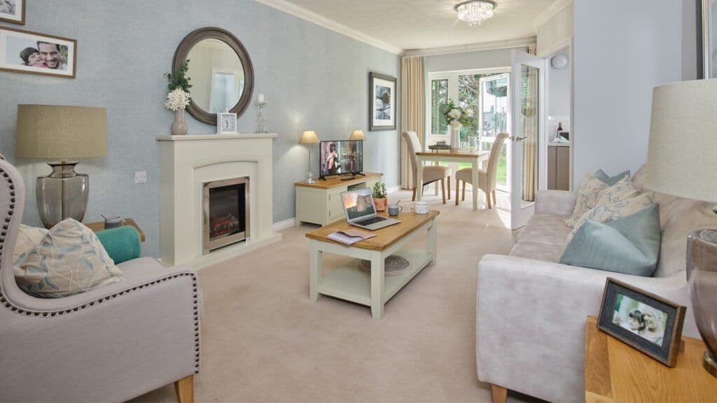 Lounge of Marlborough Lodge Retirement Home in Kidlington, Oxfordshire