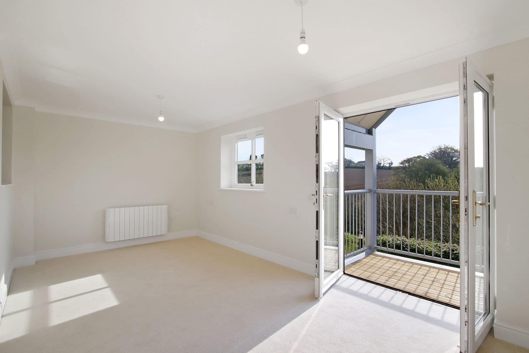 Lounge at Roseland Parc Retirement Apartment in Cornwall, South West England