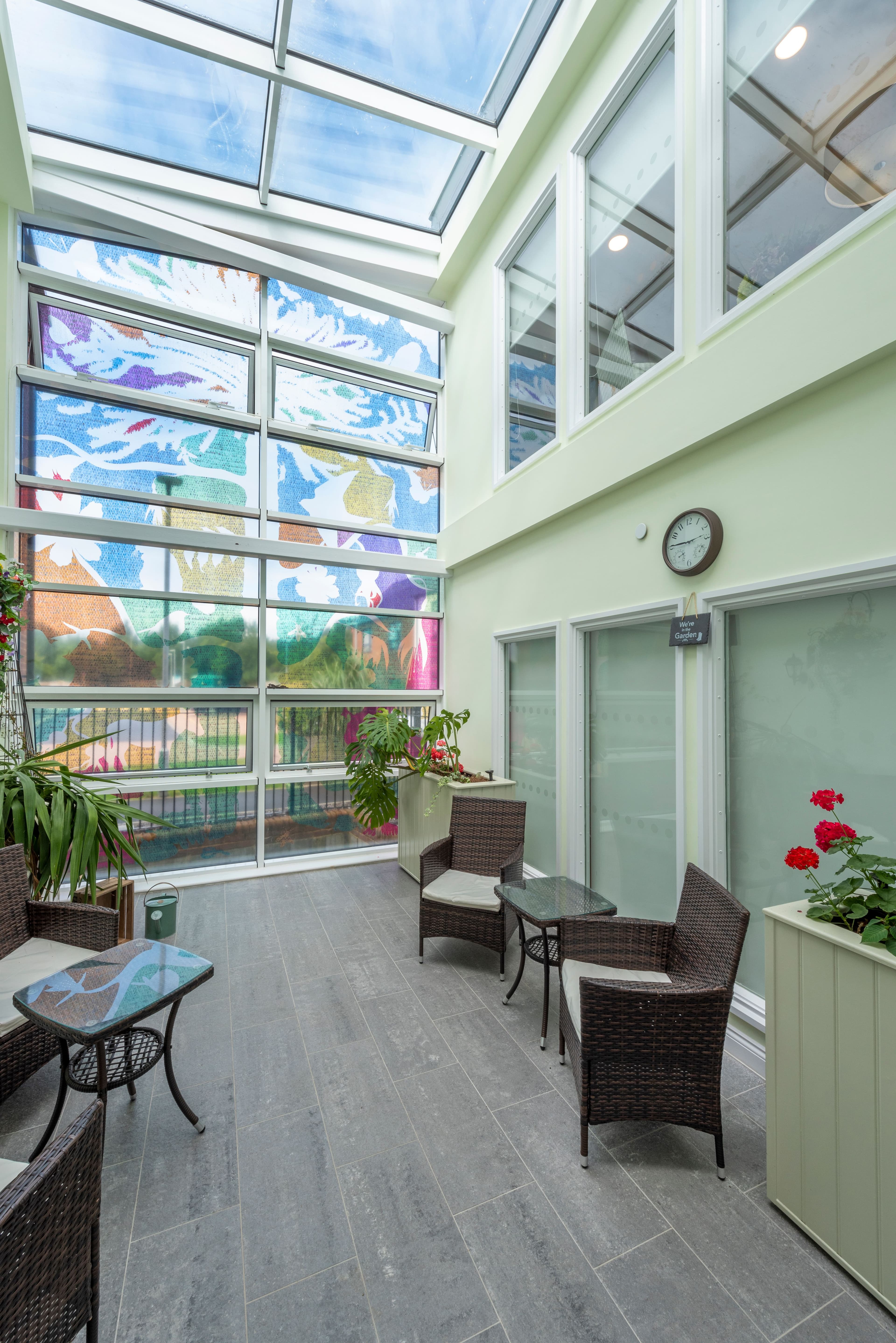 Communal area at Otterbourne Hill, Winchester, Hampshire