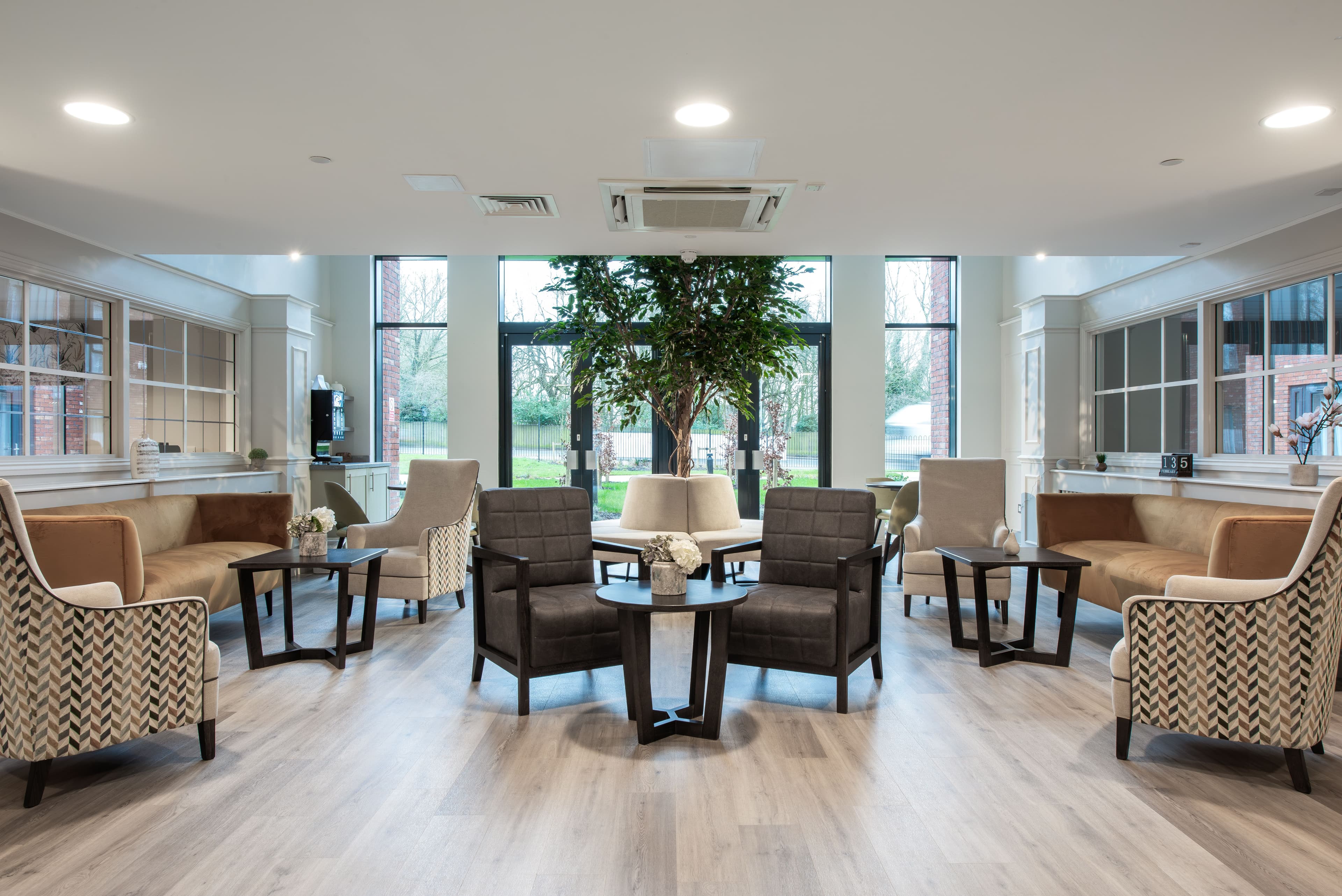 Lounge of Astley View care home in Chorley