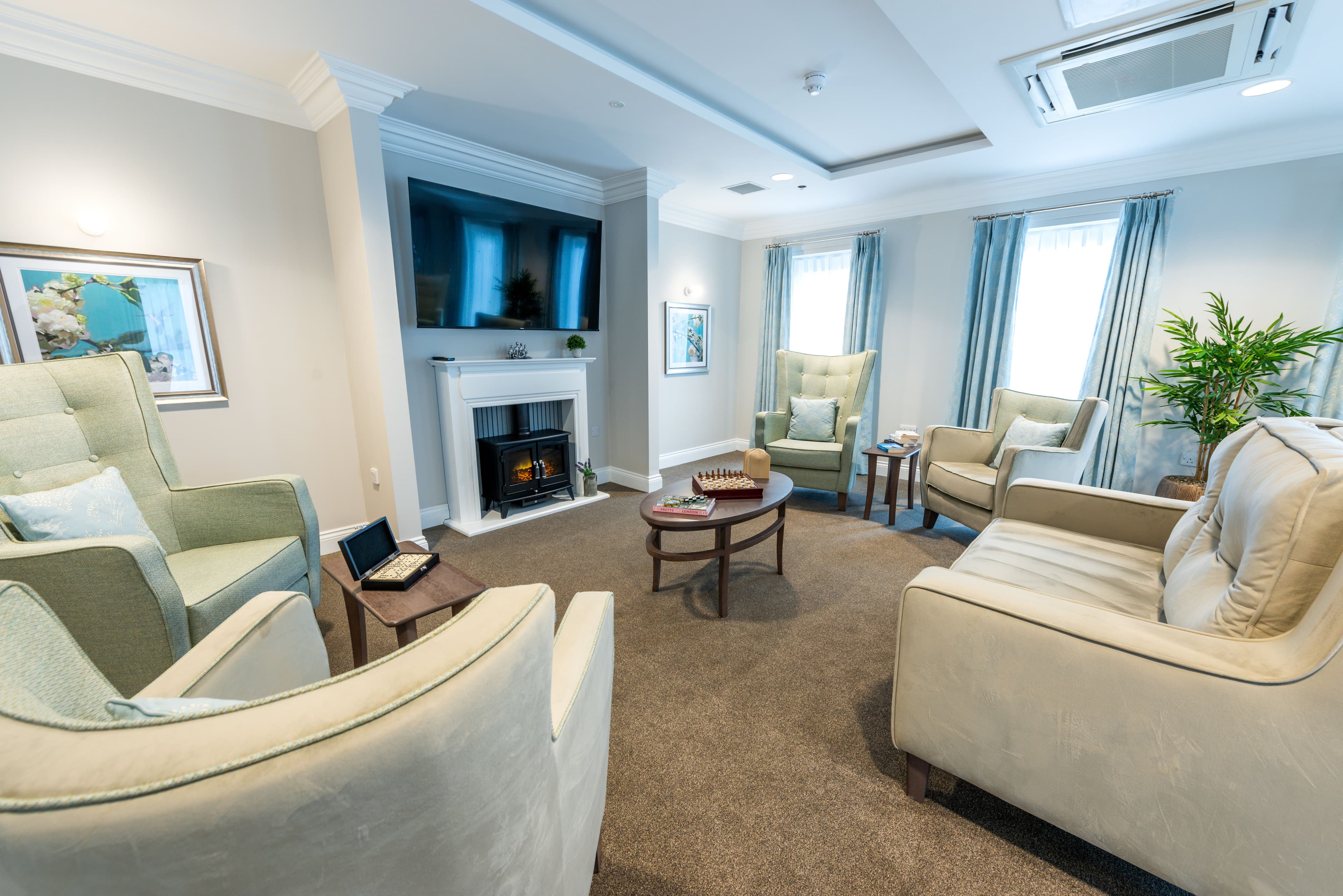 Lounge of Astley View care home in Chorley