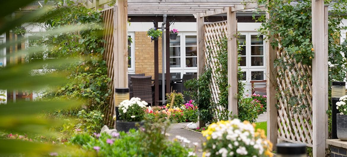 Garden at Ashna House Care Home in Streatham, London