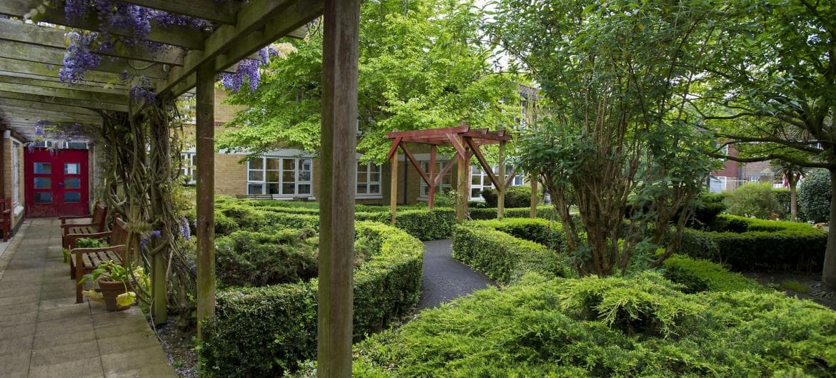 Garden at Ashna House Care Home in Streatham, London