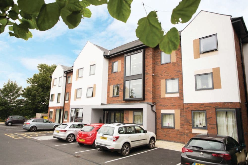 Exterior of Abbey Wood Lodge Care Home in Ormskirk, West Lancashire