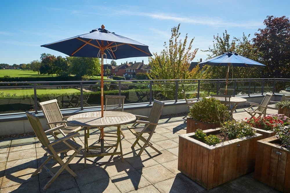 Garden of Addington Heights care home in Croydon, London