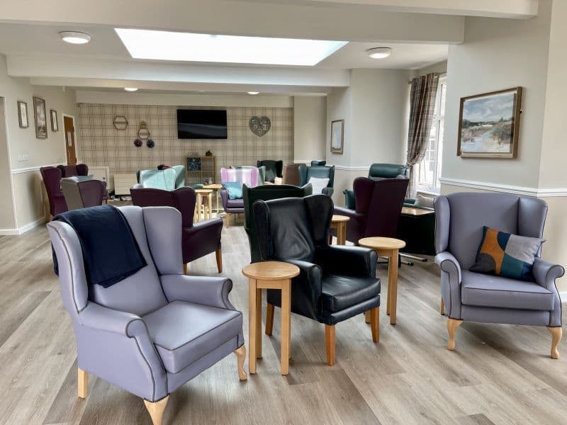 Communal Lounge at Agnes and Arthur Care Home in Stoke-on-Trent, Staffordshire