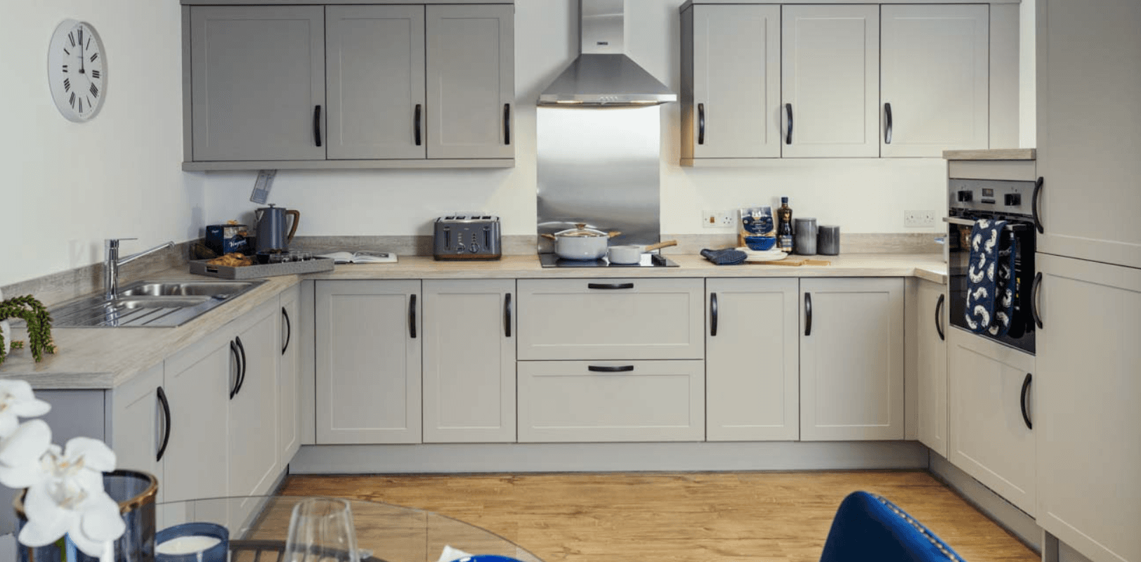 Kitchen at Alderman Lodge Retirement Apartment in Brighouse, West Yorkshire