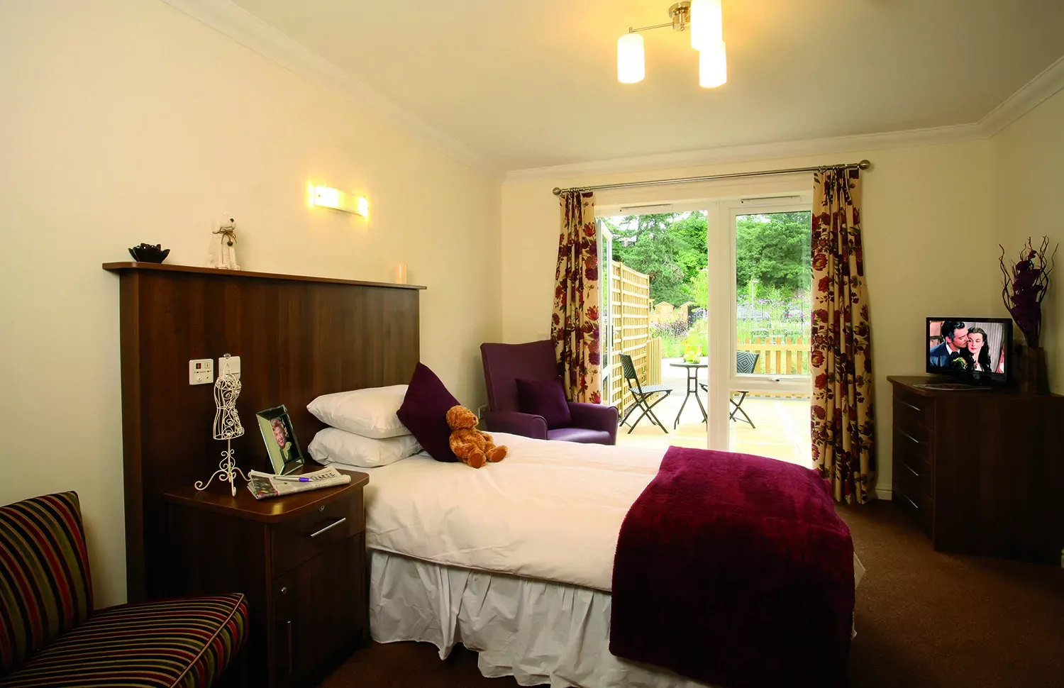 Bedroom at Alderwood Care Home in Colchester, Essex