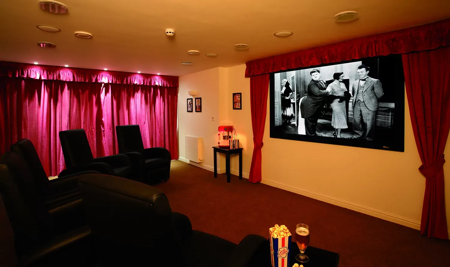 Cinema at Alderwood Care Home in Colchester, Essex