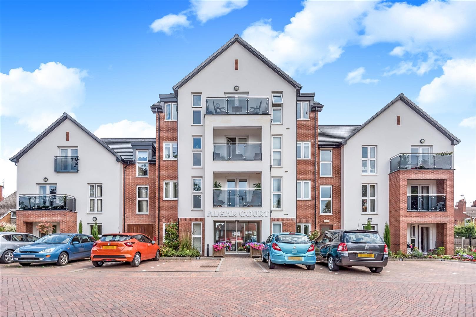 Exterior of Algar Court Retirement Development in Wolverhampton, West Midlands