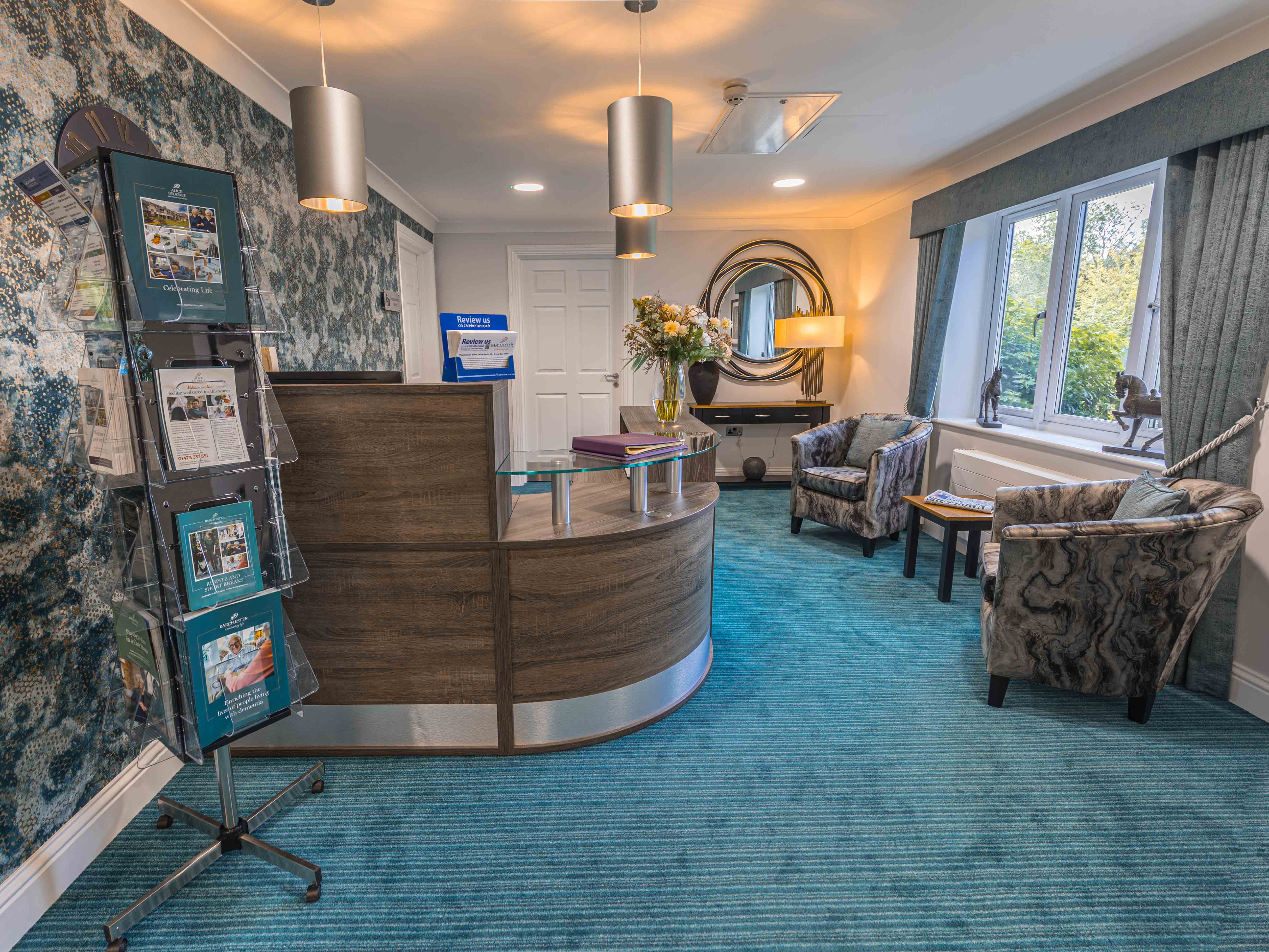 Reception at Alice Grange Care Home in Kesgrave, East Suffolk