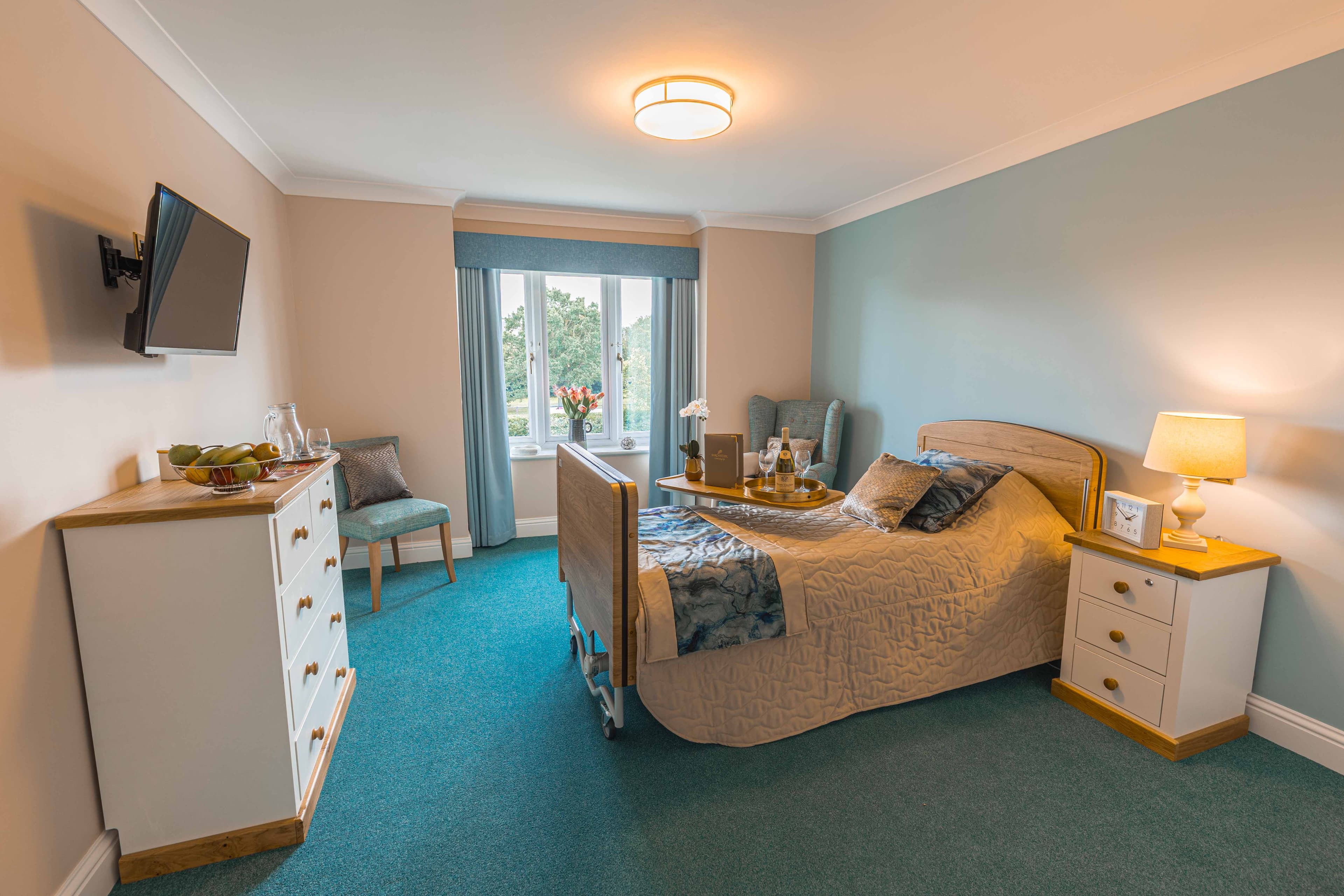 Bedroom at Alice Grange Care Home in Kesgrave, East Suffolk