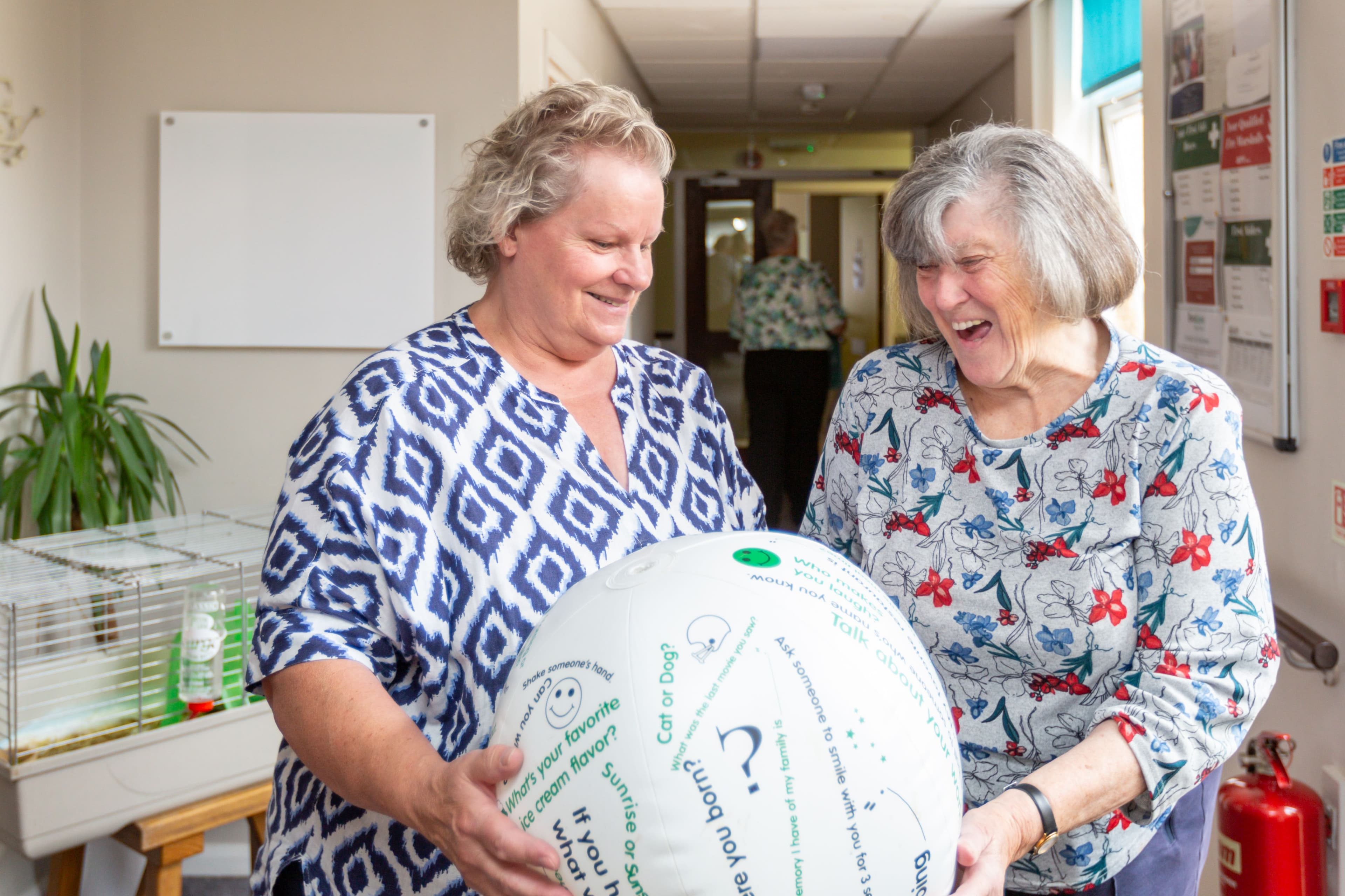 Residents at Aliwal Manor Care Home in Peterborough, Cambridgeshire