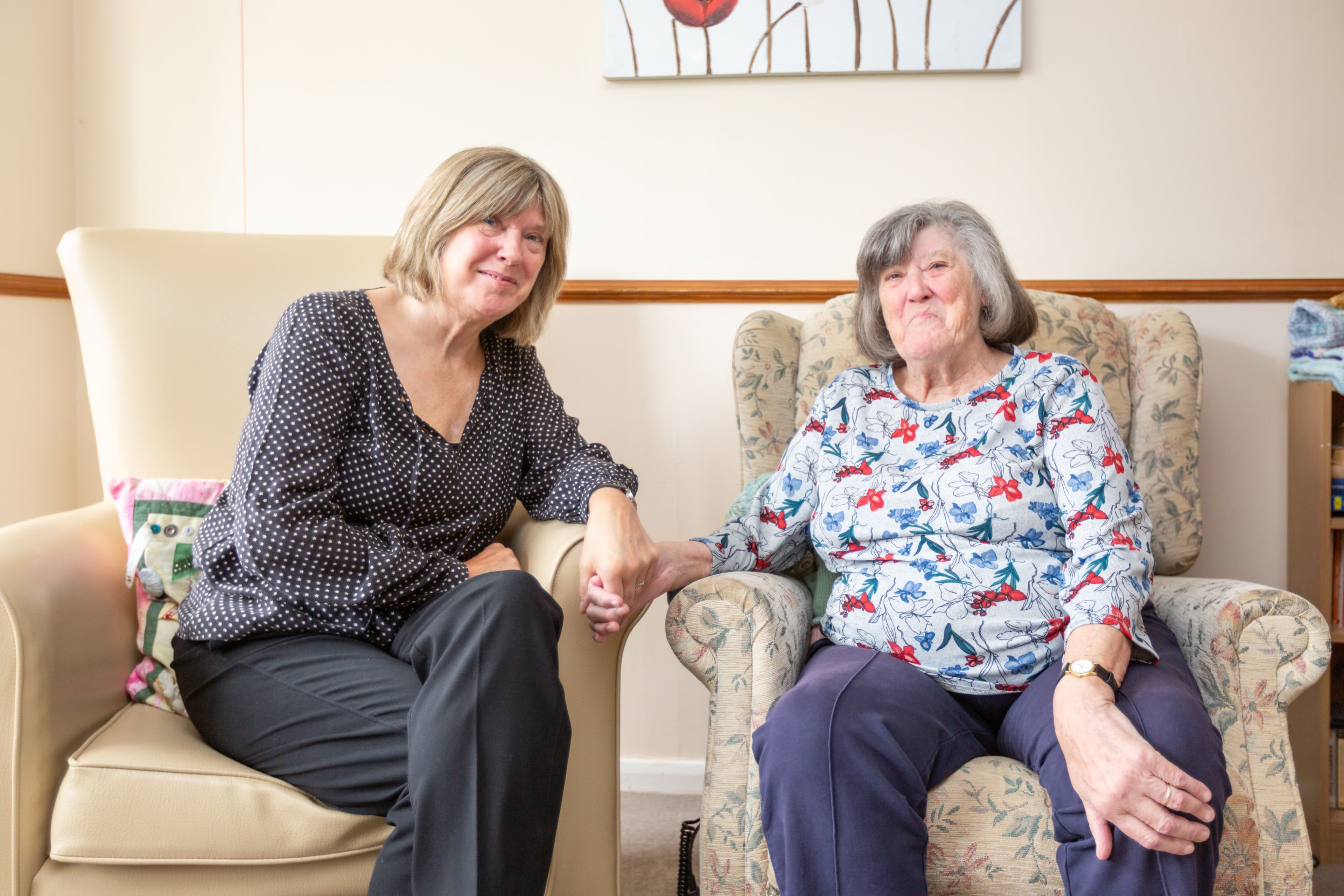 Residents at Aliwal Manor Care Home in Peterborough, Cambridgeshire