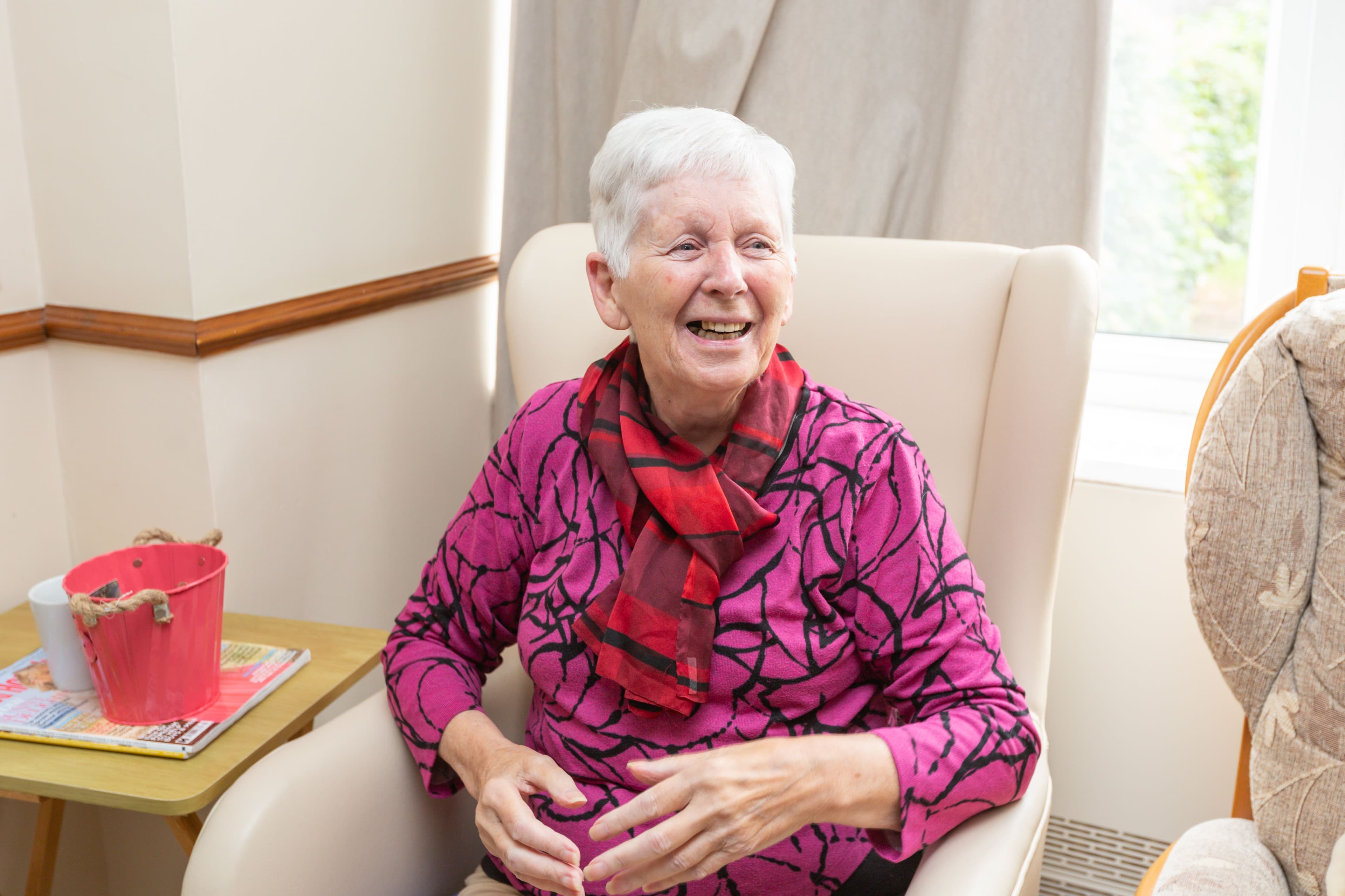 Residents at Aliwal Manor Care Home in Peterborough, Cambridgeshire