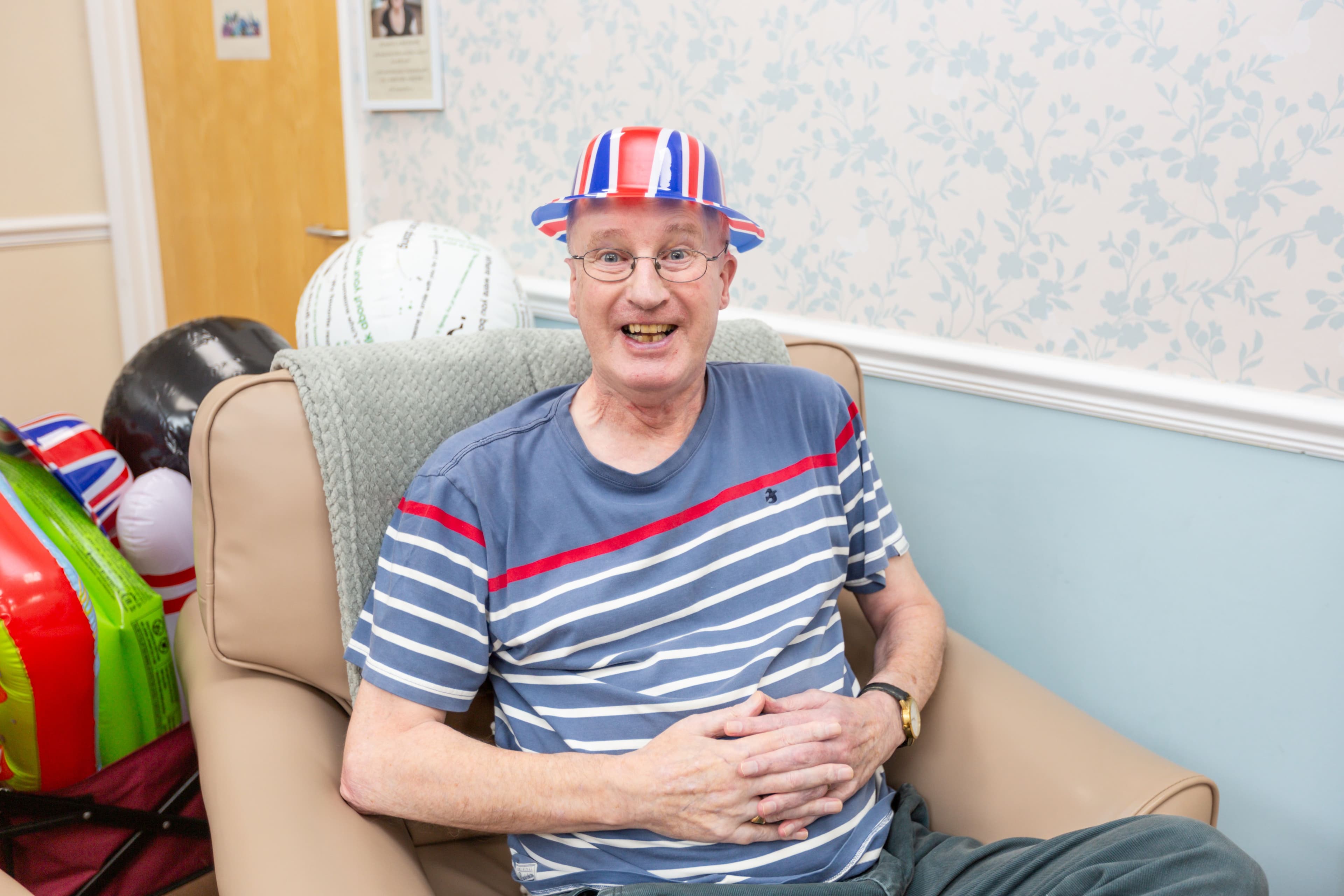 Residents at Aliwal Manor Care Home in Peterborough, Cambridgeshire