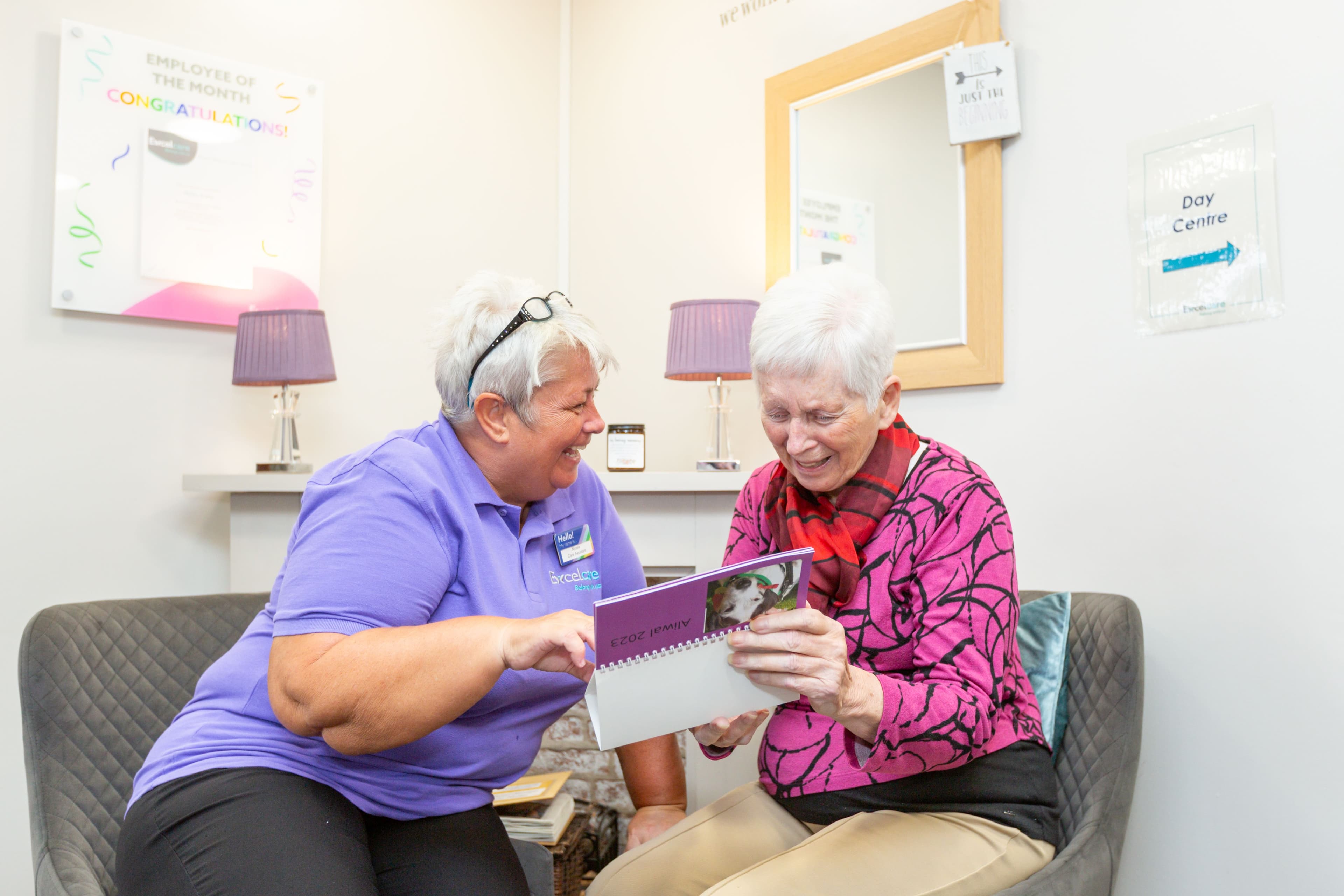 Residents at Aliwal Manor Care Home in Peterborough, Cambridgeshire