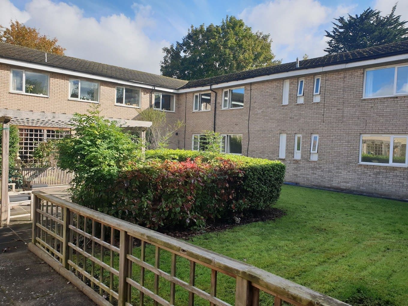 Garden at Arbor Care Home in Leicester, Leicestershire