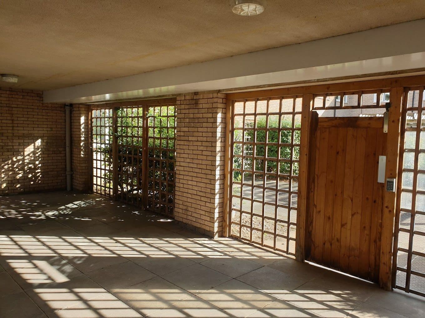 Garden at Arbor Care Home in Leicester, Leicestershire