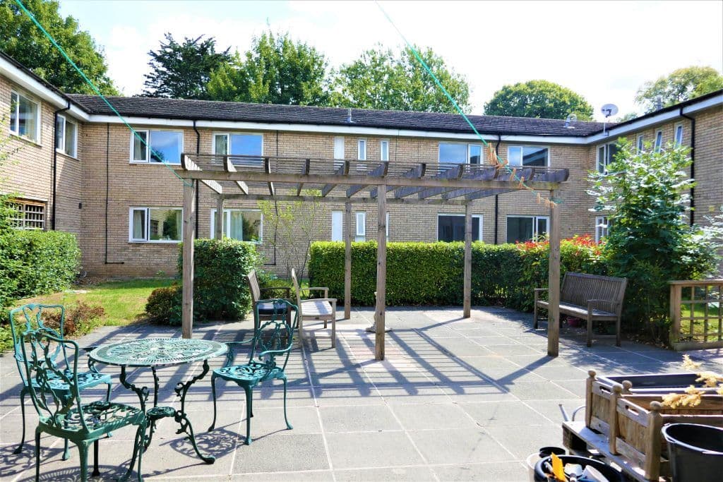 Garden at Arbor Care Home in Leicester, Leicestershire