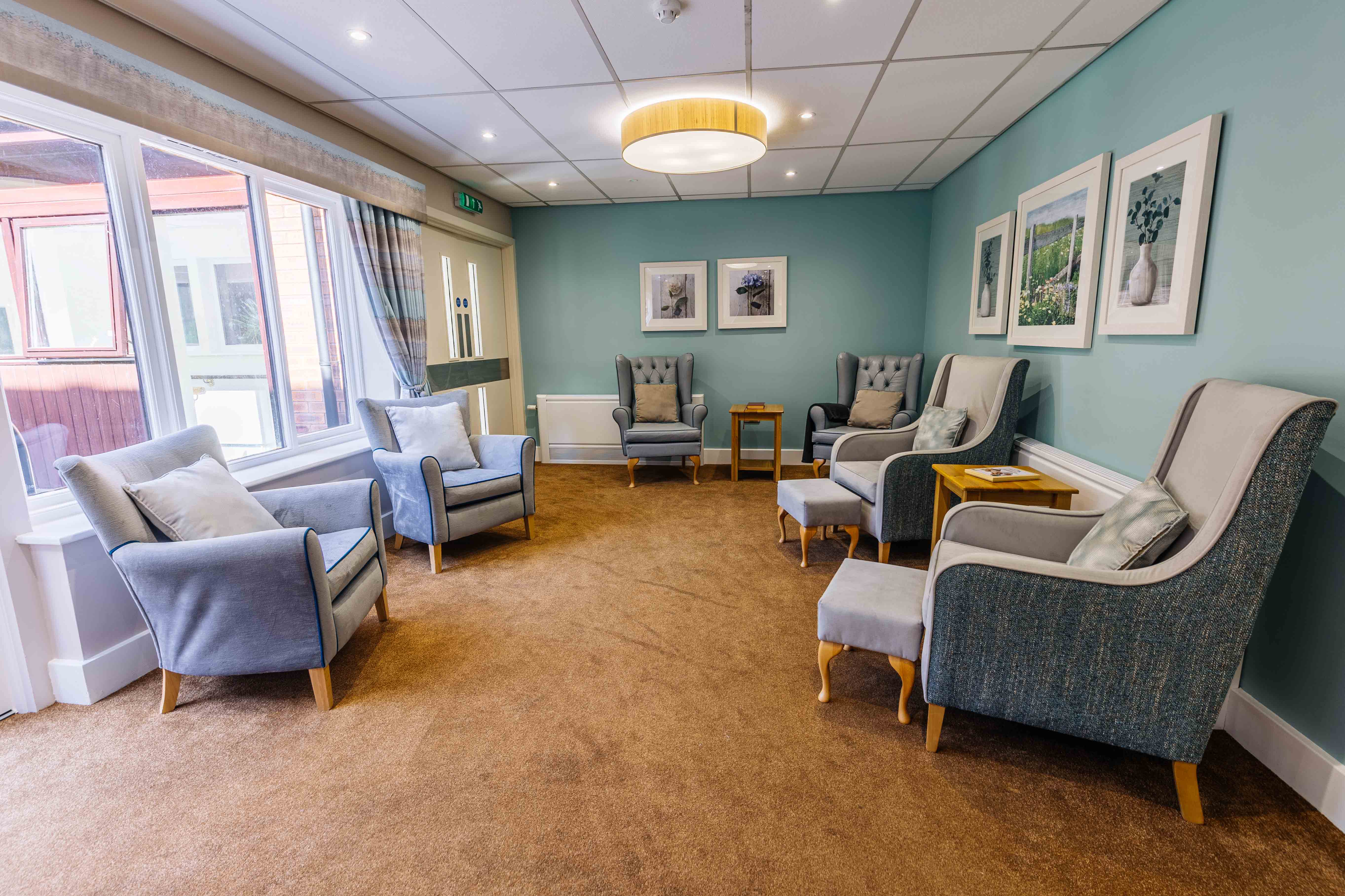 Communal Lounge at Arbour Court Care Home in Marple, Stockport