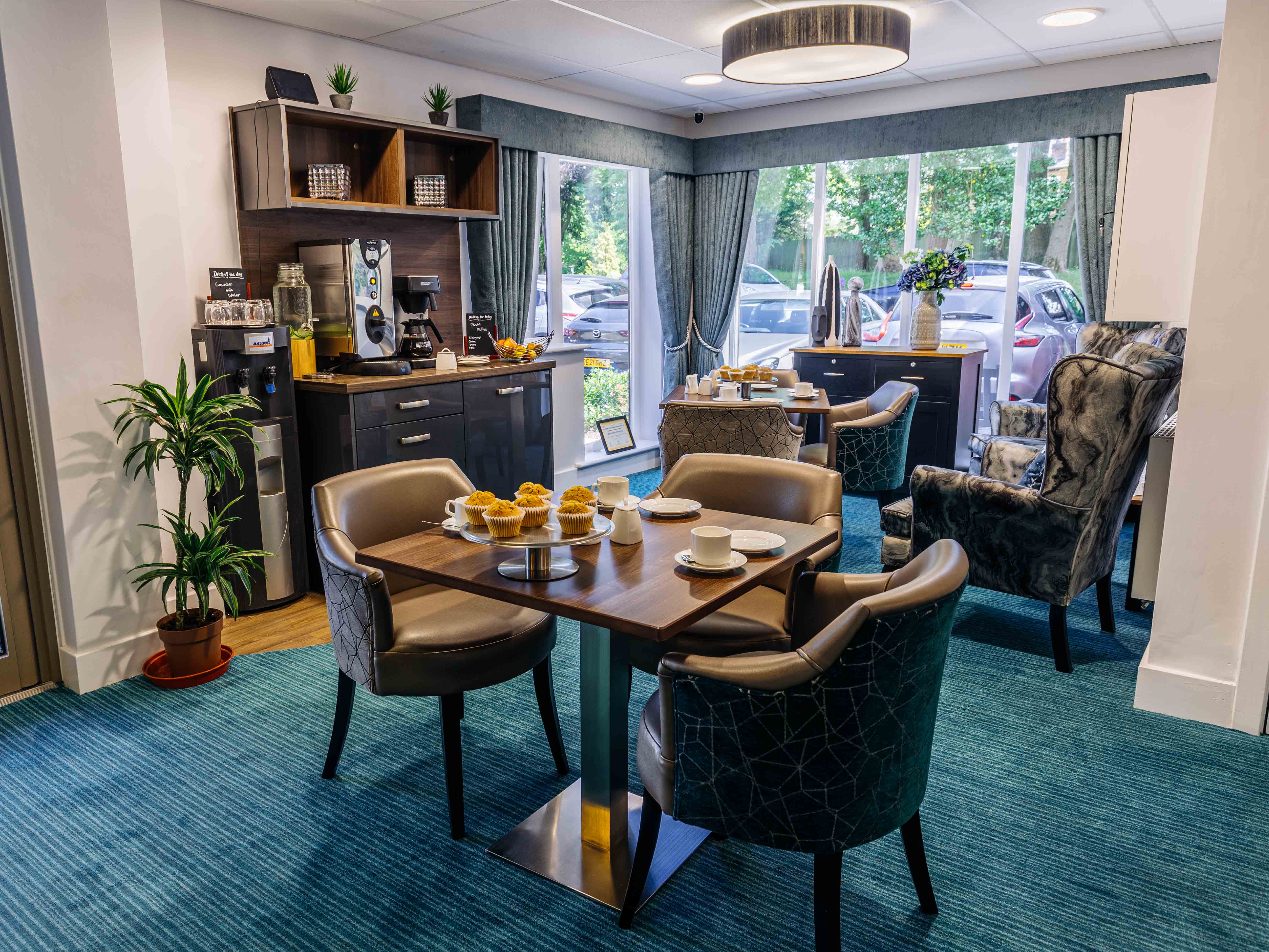 Cafe at Arbour Court Care Home in Marple, Stockport