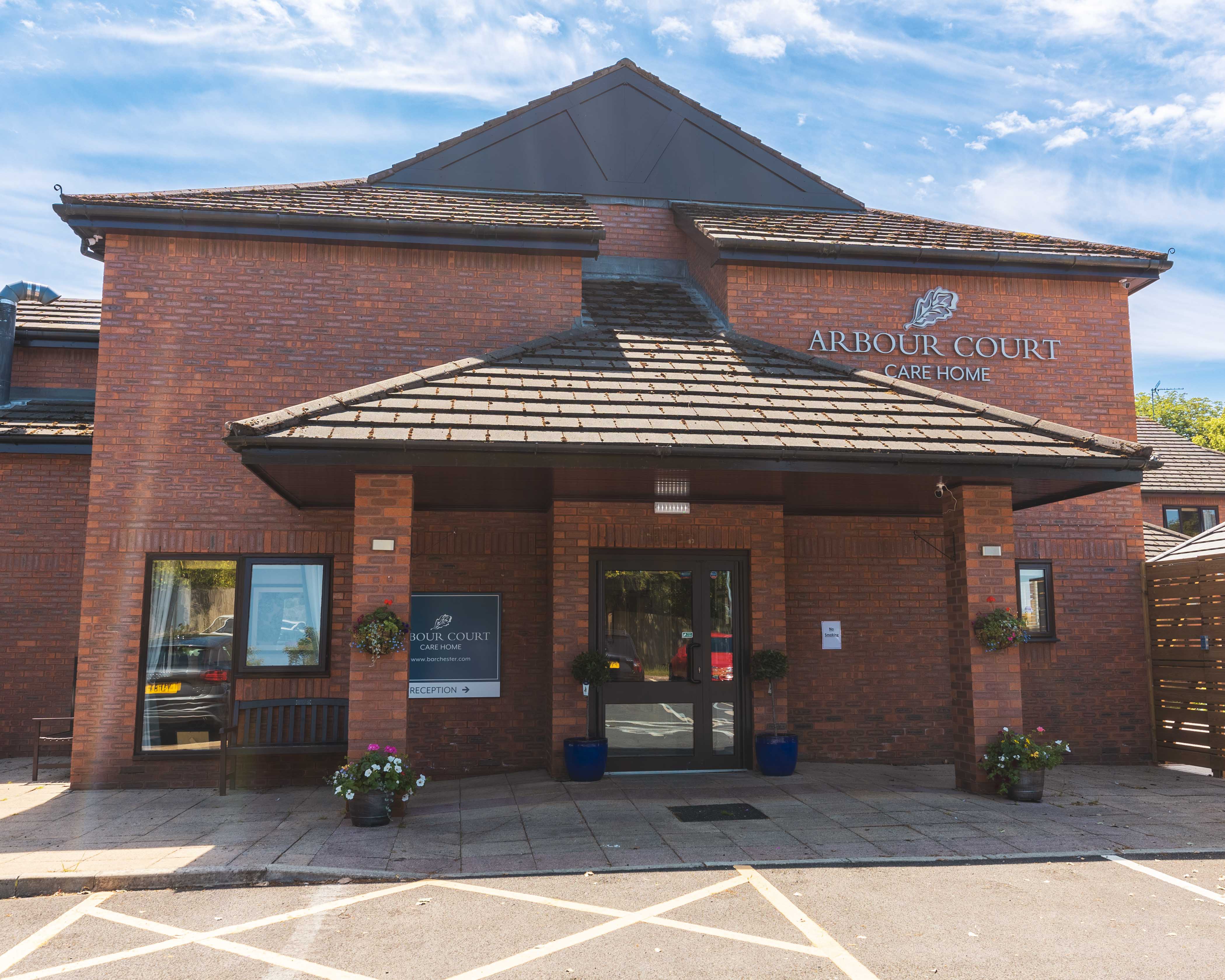 Exterior of Arbour Court Care Home in Marple, Stockport