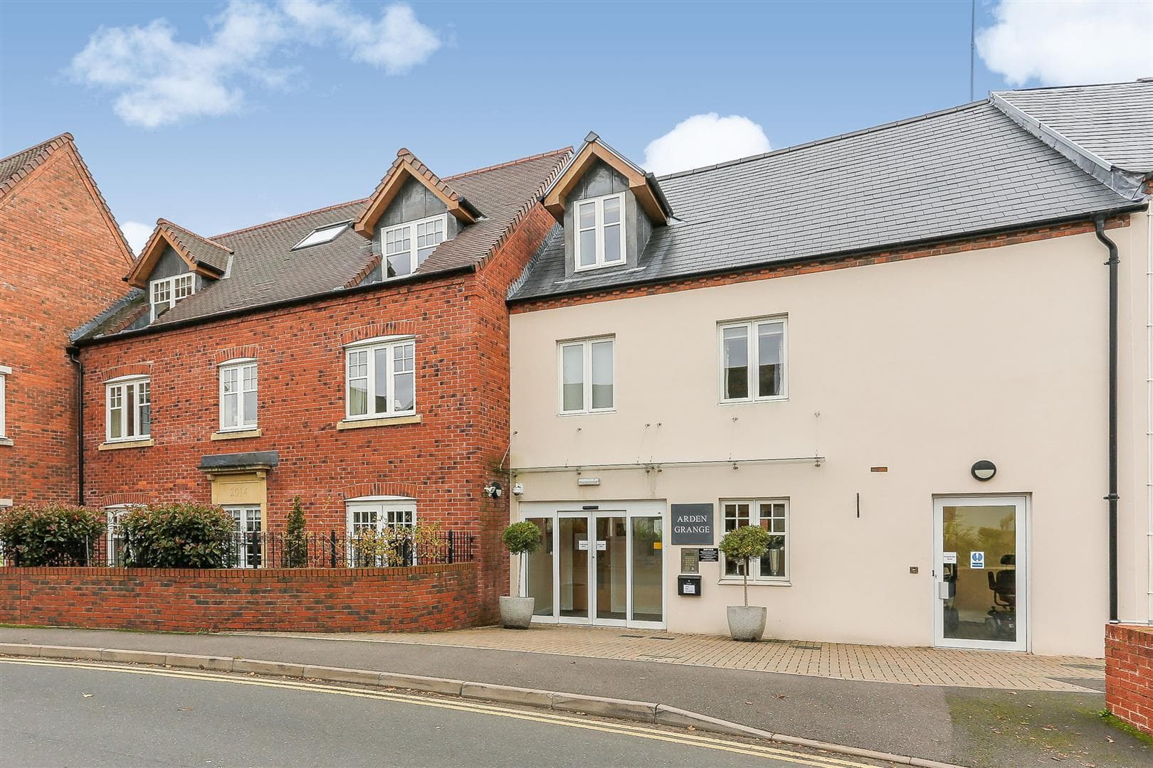 Exterior of Arden Grange Retirement Development in Solihull, West Midlands