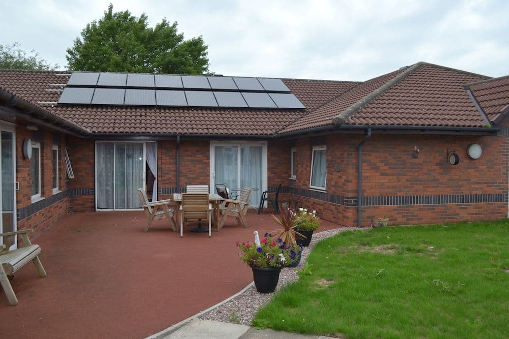 Exterior of Ancliffe Court Care Home in Liverpool, Merseyside