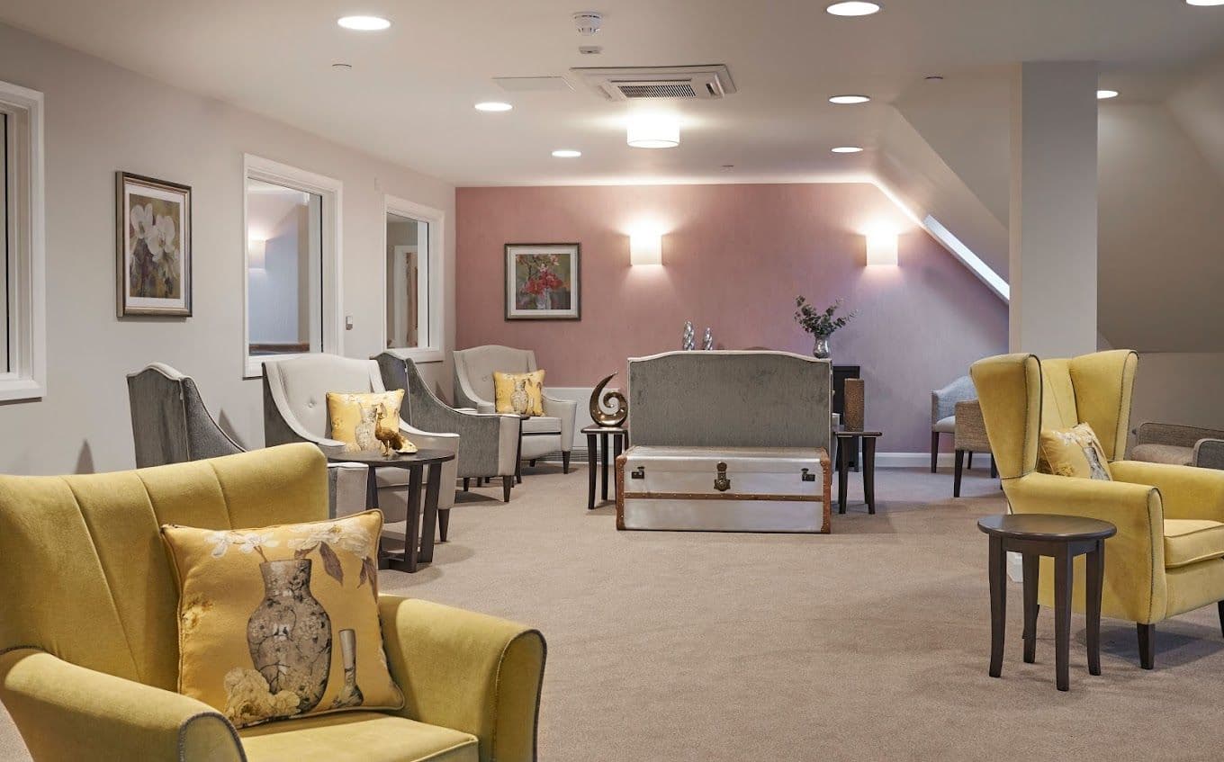 Lounge of Ashton Manor care home in Lancaster