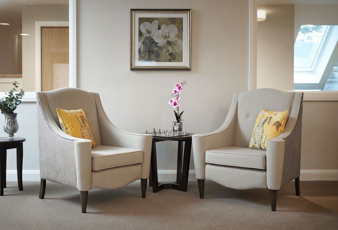 Lounge of Ashton Manor care home in Lancaster