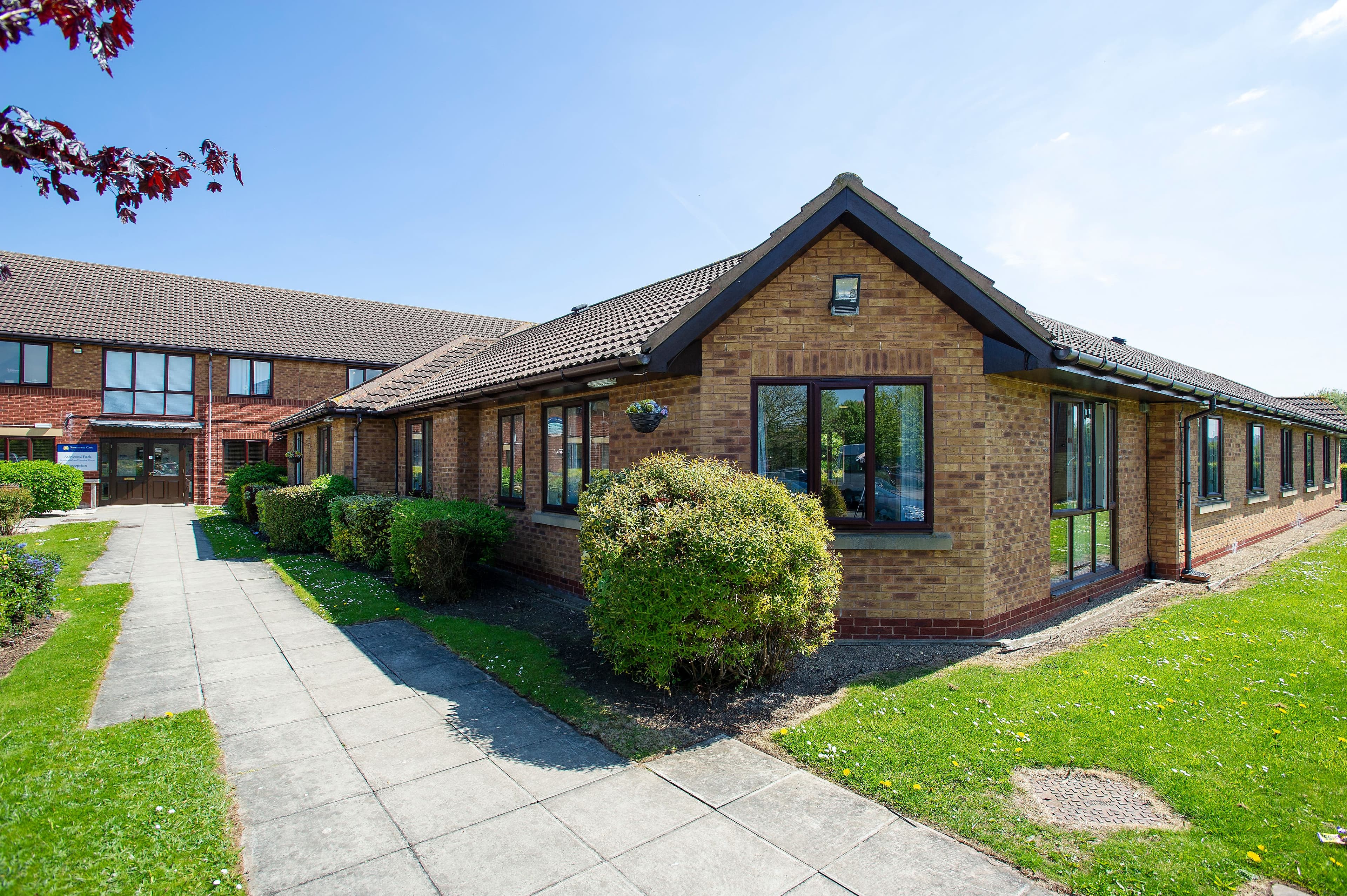 Exterior of Ashwood Park Care Home in Peterlee, County Durham