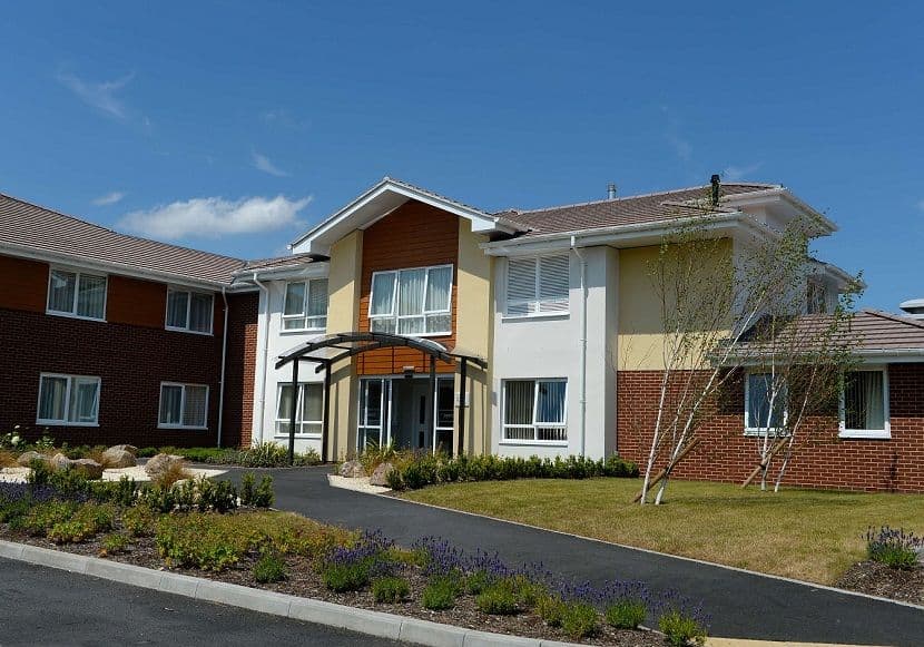 Exterior of Asterbury Place care home in Ipswich, Suffolk