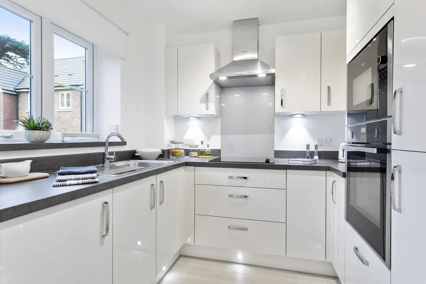 Kitchen at Atwood Retirement Development in Surrey, South East of England