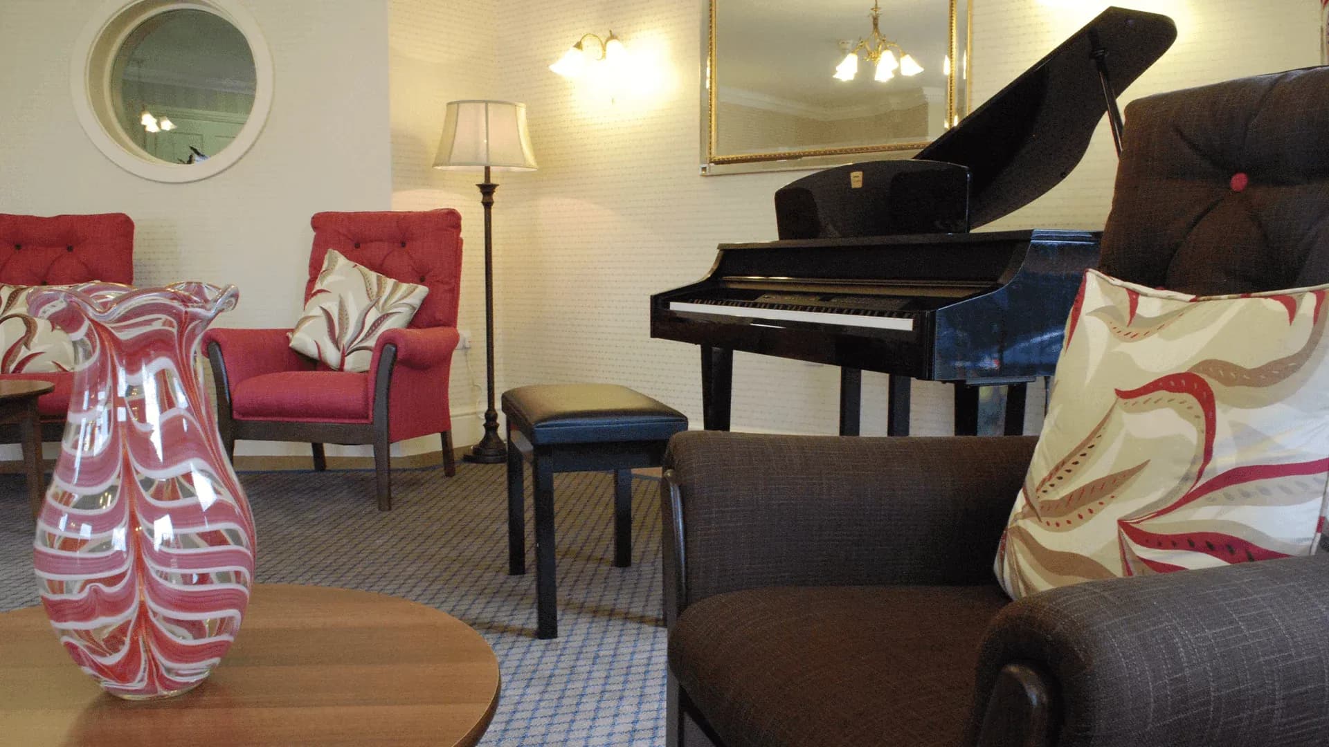 The communal area at Newcross Care Home in Wolverhampton, West Midlands