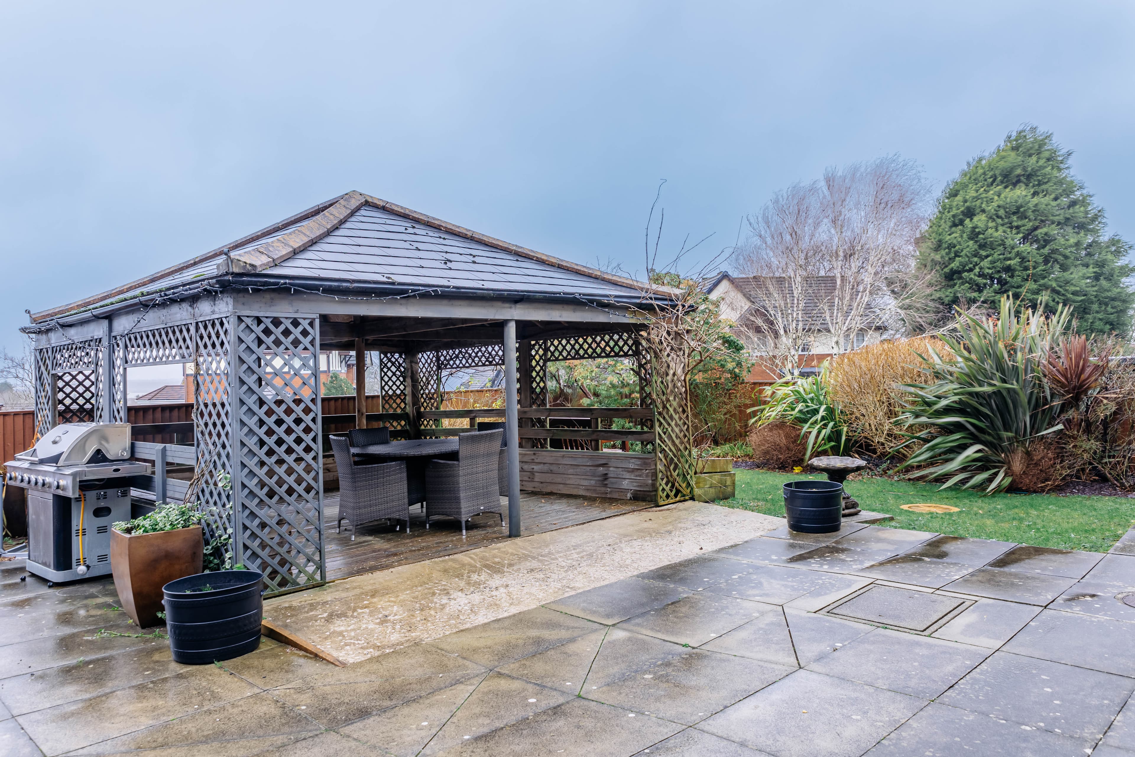 Garden of Awel-y-Mor Care Home in Swansea, South Glamorgan