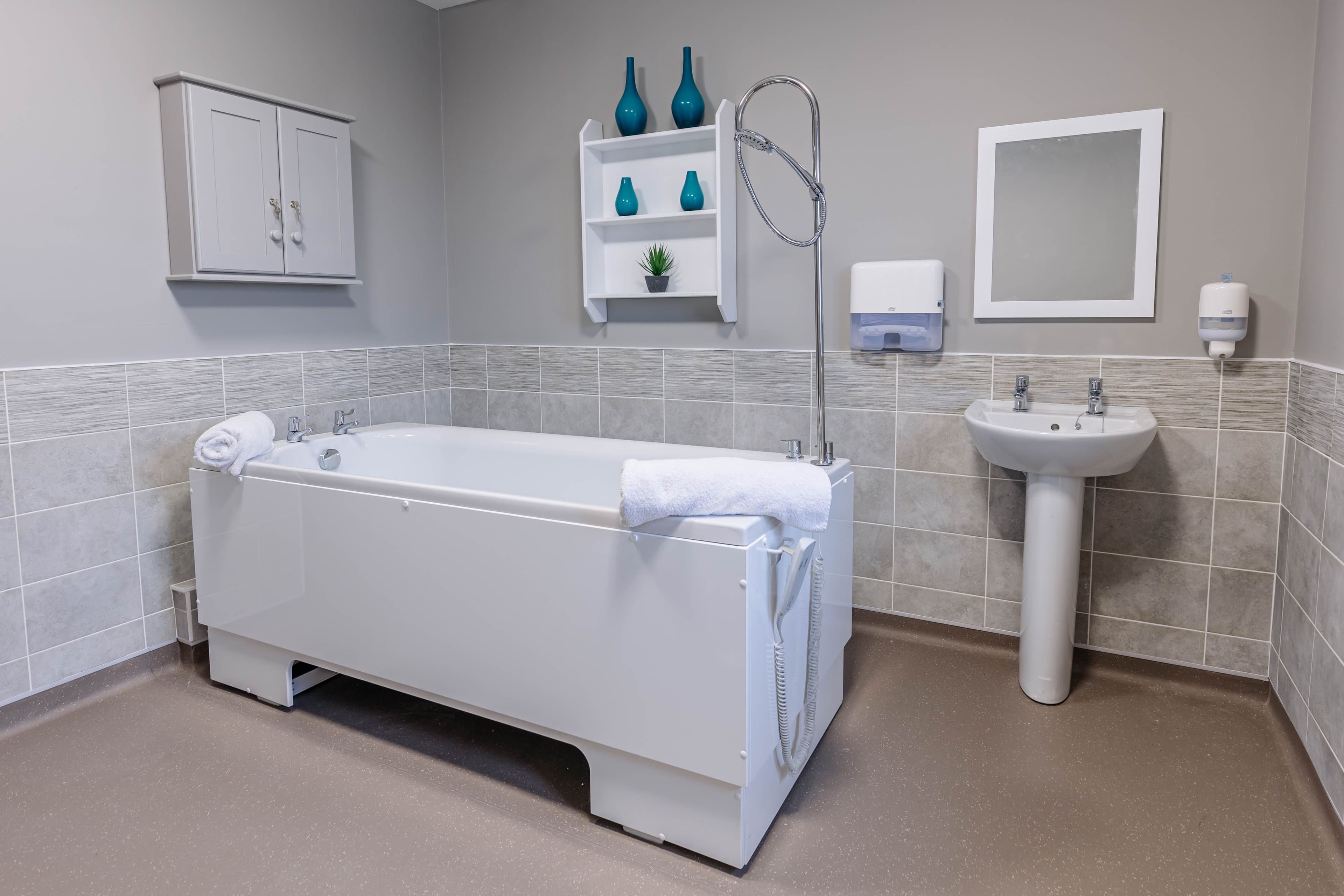 Bathroom of Awel-y-Mor Care Home in Swansea, South Glamorgan